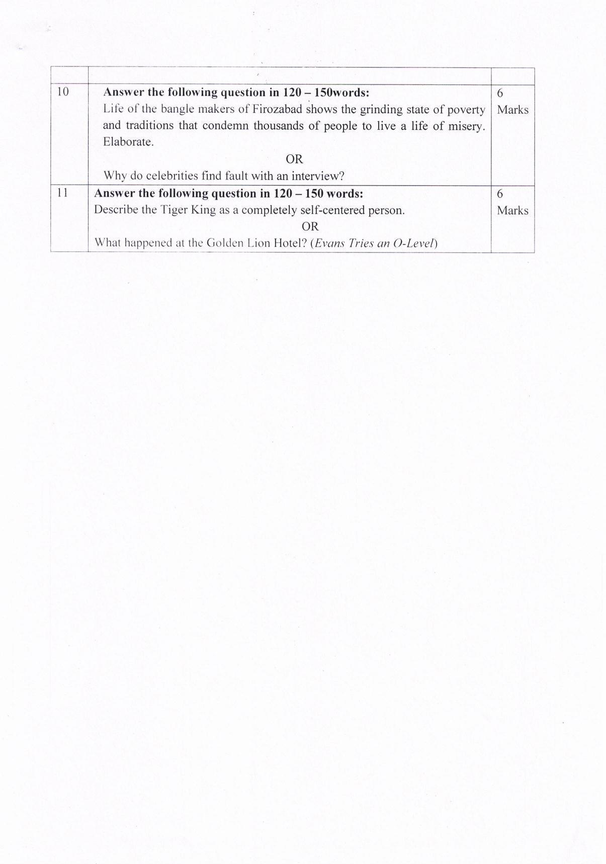 JKBOSE Class 12 General English Model Question Paper 2023 - Page 8
