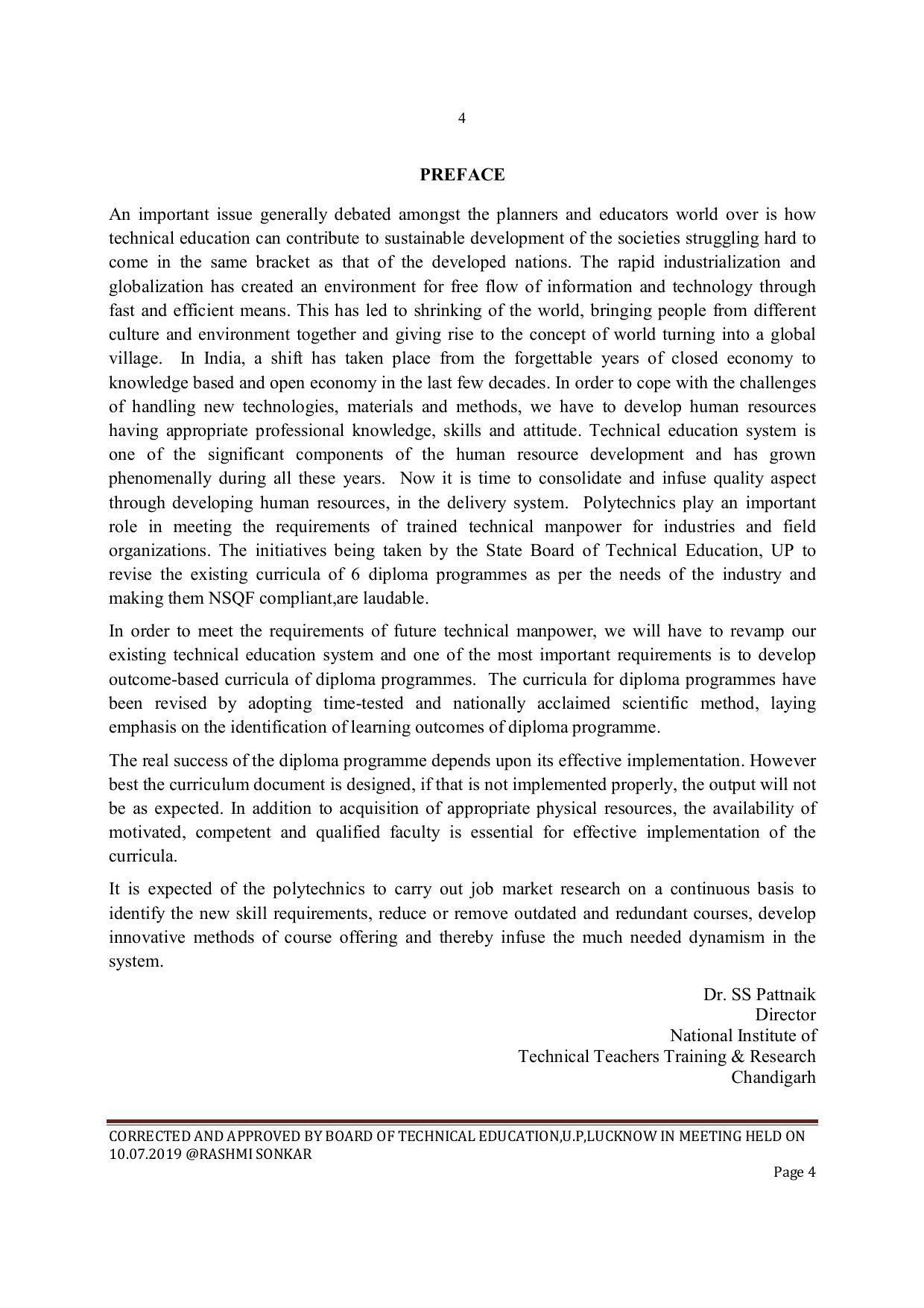 EFFECTIVE FROM JULY 2019-20 - SIX SEMESTER DIPLOMA COURSE IN ELECTRONICS ENGINEERING - Page 4