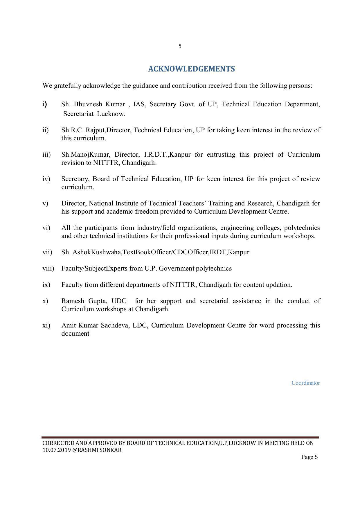 EFFECTIVE FROM JULY 2019-20 - SIX SEMESTER DIPLOMA COURSE IN ELECTRONICS ENGINEERING - Page 5
