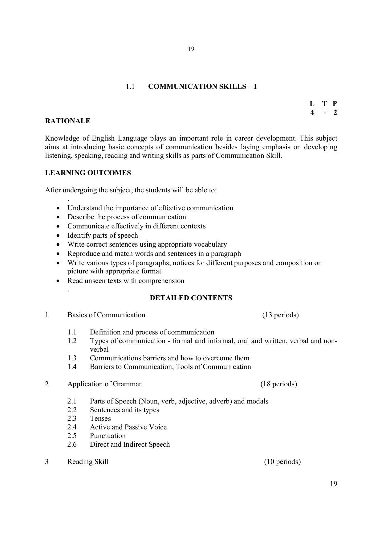 EFFECTIVE FROM JULY 2019-20 - SIX SEMESTER DIPLOMA COURSE IN ELECTRONICS ENGINEERING - Page 25