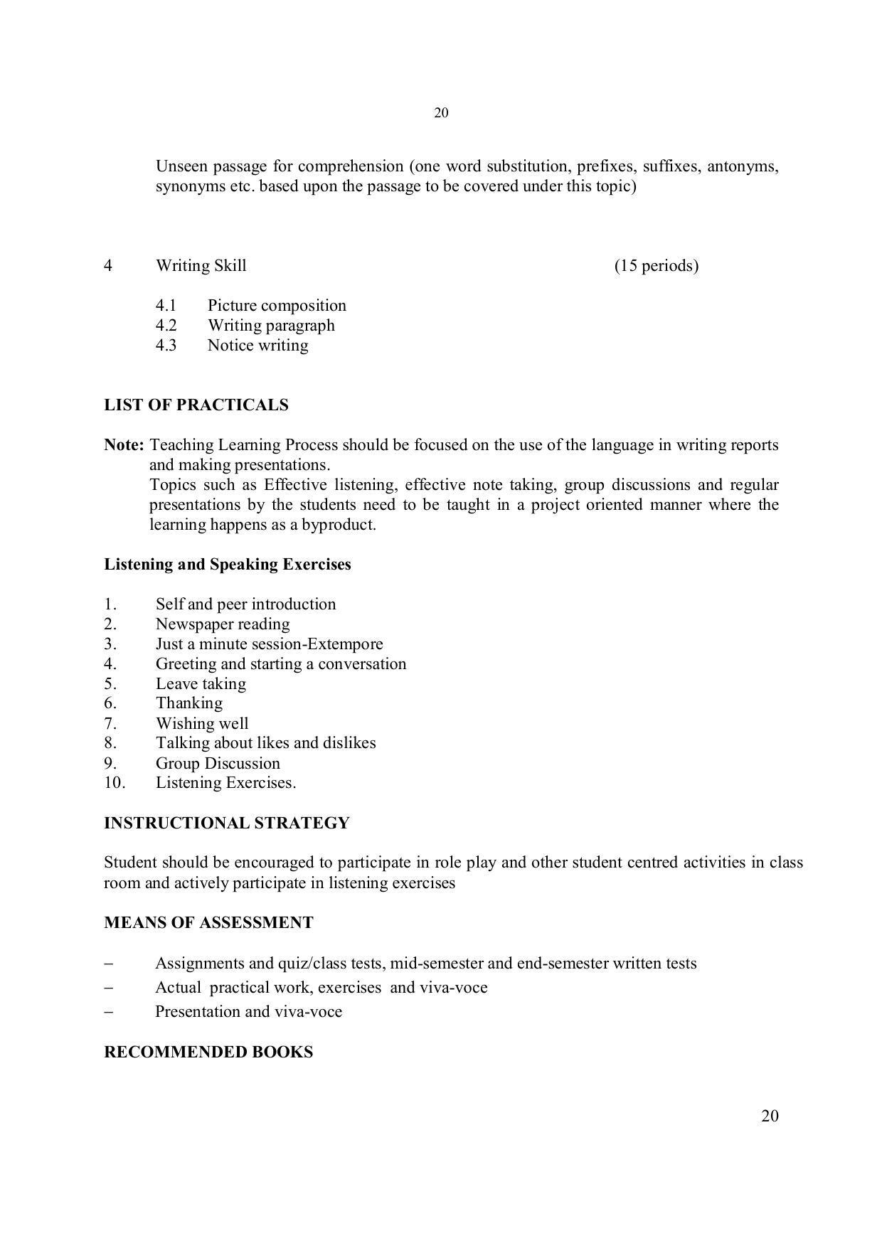 EFFECTIVE FROM JULY 2019-20 - SIX SEMESTER DIPLOMA COURSE IN ELECTRONICS ENGINEERING - Page 26