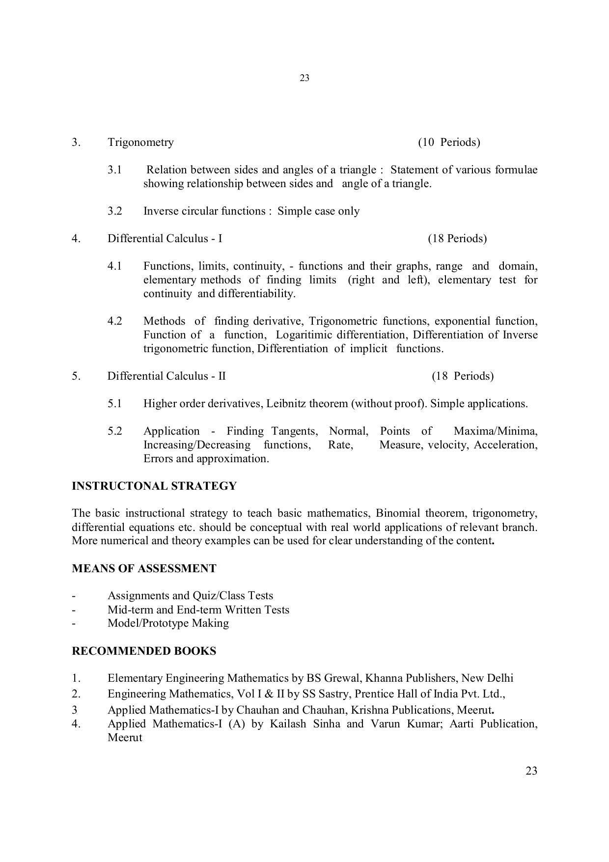 EFFECTIVE FROM JULY 2019-20 - SIX SEMESTER DIPLOMA COURSE IN ELECTRONICS ENGINEERING - Page 29