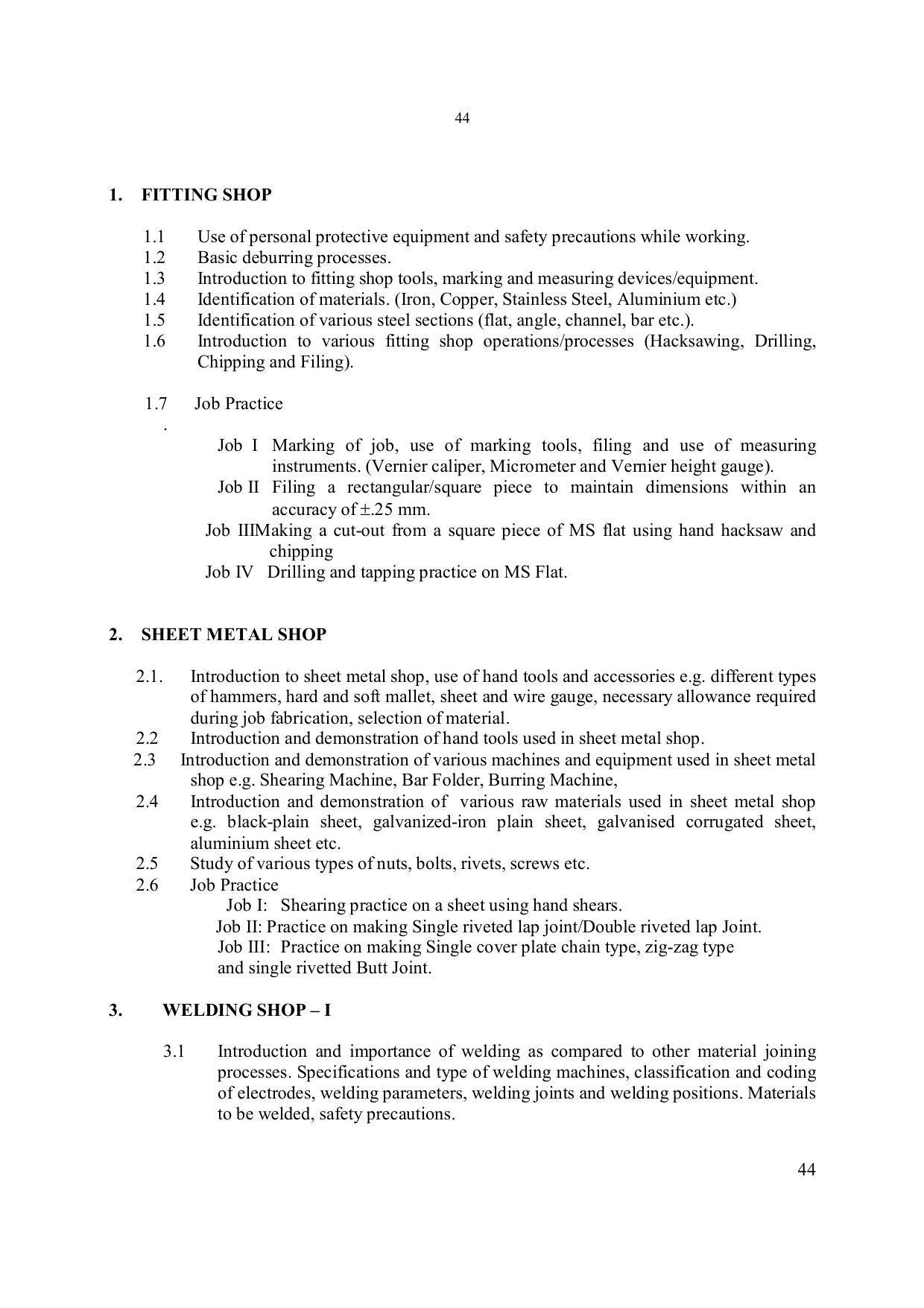 EFFECTIVE FROM JULY 2019-20 - SIX SEMESTER DIPLOMA COURSE IN ELECTRONICS ENGINEERING - Page 50