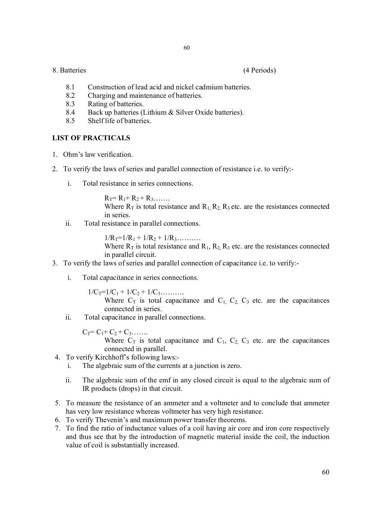 EFFECTIVE FROM JULY 2019-20 - SIX SEMESTER DIPLOMA COURSE IN ELECTRONICS ENGINEERING - Page 66