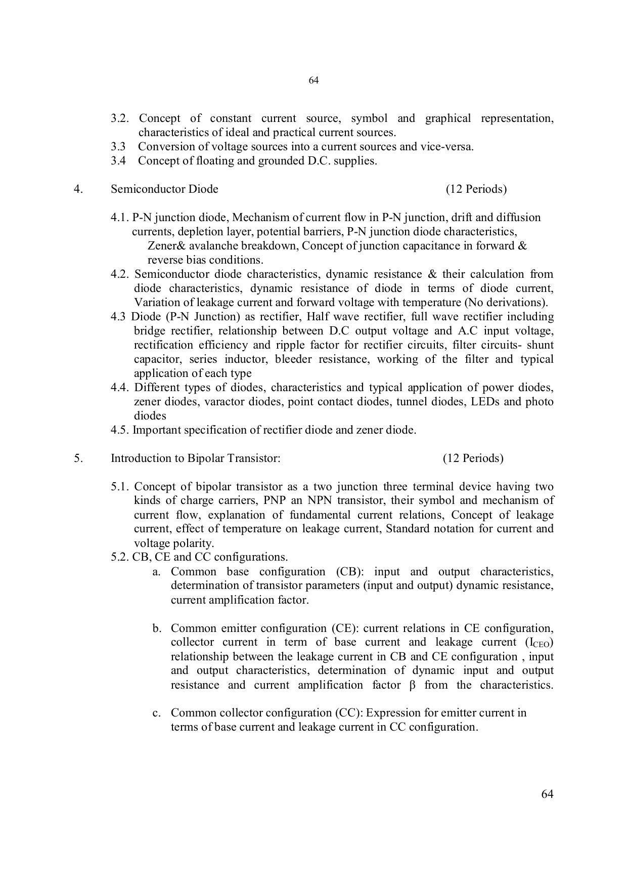 EFFECTIVE FROM JULY 2019-20 - SIX SEMESTER DIPLOMA COURSE IN ELECTRONICS ENGINEERING - Page 70