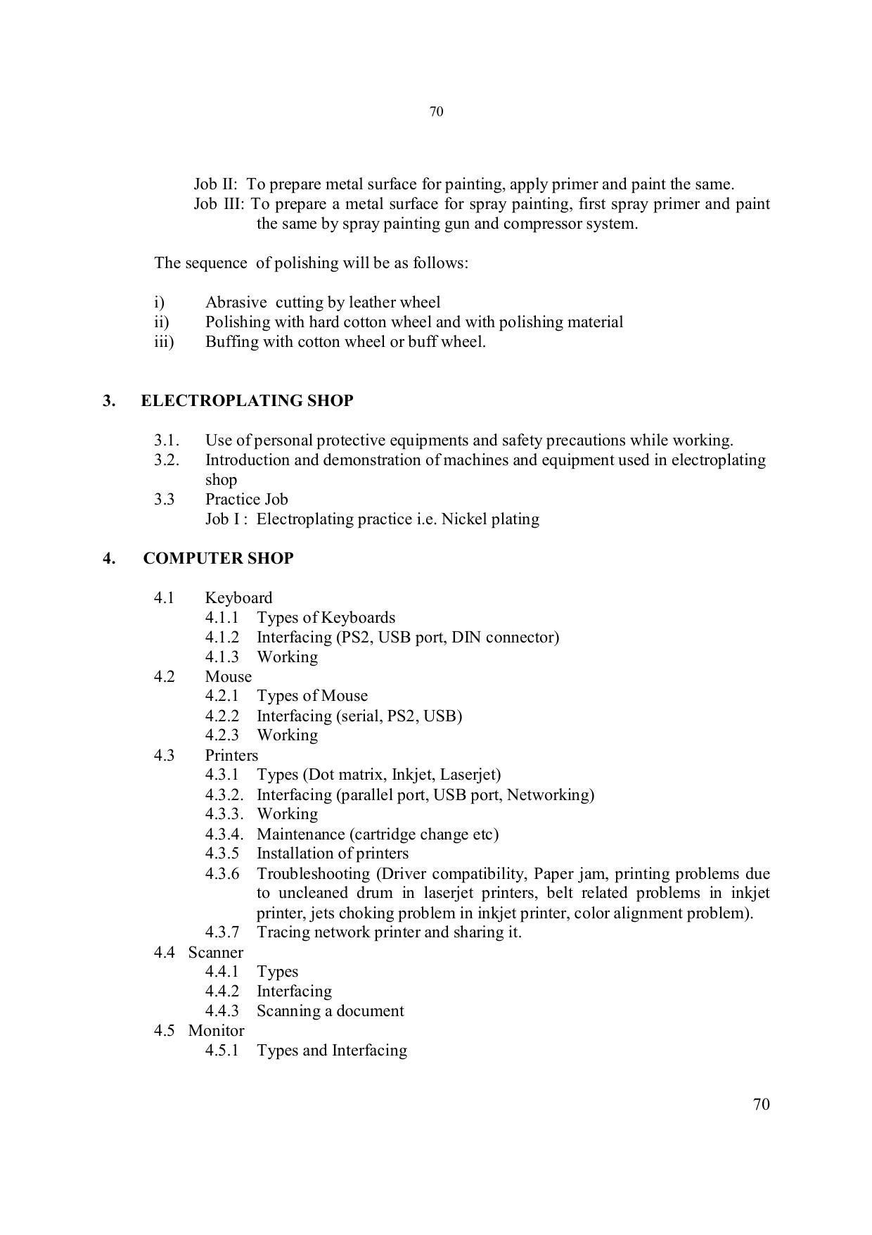 EFFECTIVE FROM JULY 2019-20 - SIX SEMESTER DIPLOMA COURSE IN ELECTRONICS ENGINEERING - Page 76