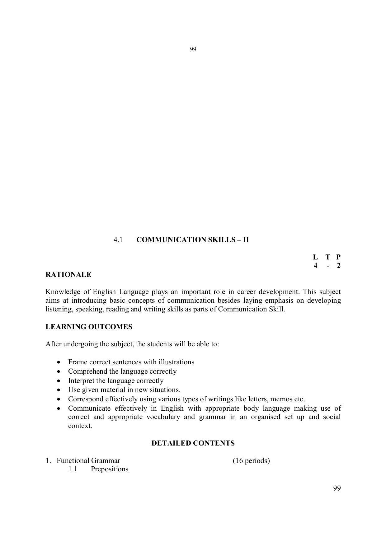 EFFECTIVE FROM JULY 2019-20 - SIX SEMESTER DIPLOMA COURSE IN ELECTRONICS ENGINEERING - Page 105