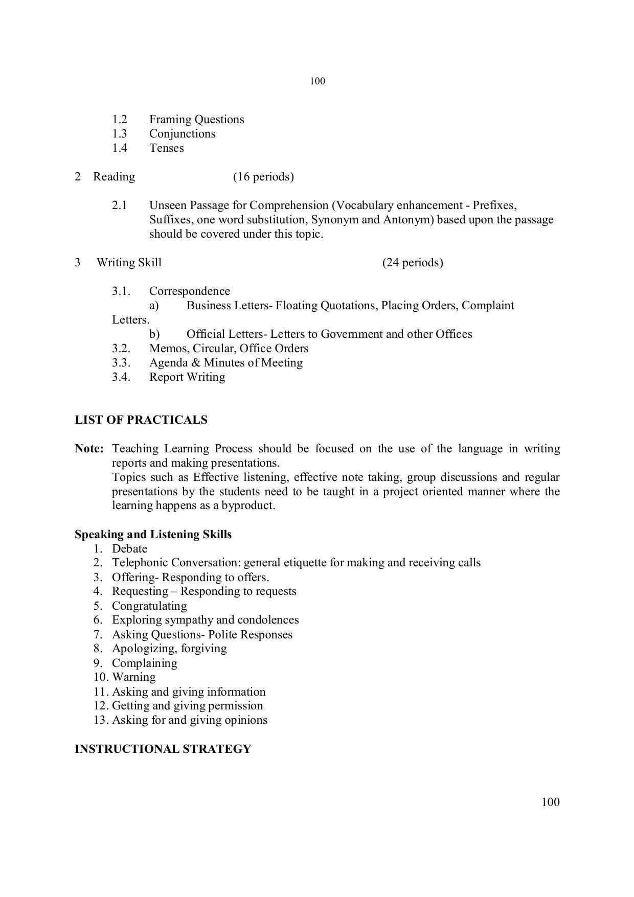 EFFECTIVE FROM JULY 2019-20 - SIX SEMESTER DIPLOMA COURSE IN ELECTRONICS ENGINEERING - Page 106