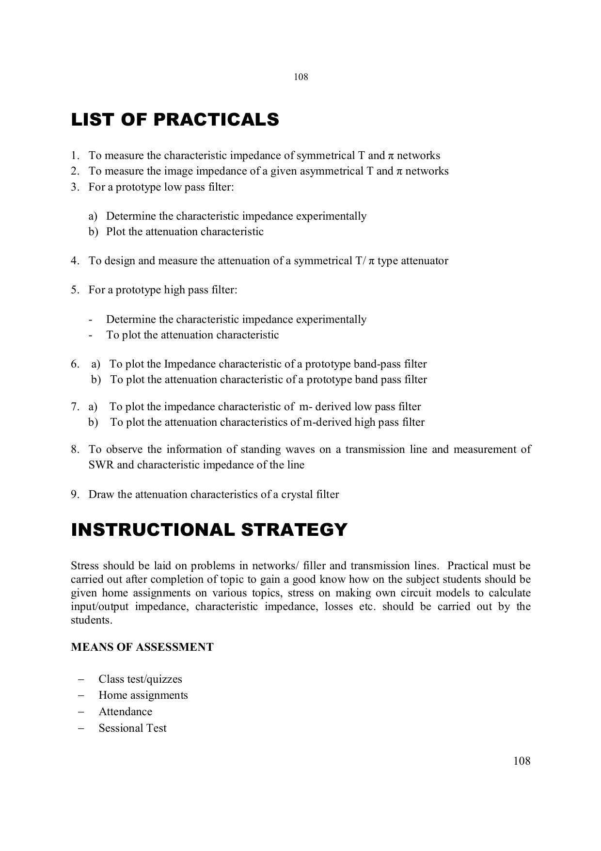 EFFECTIVE FROM JULY 2019-20 - SIX SEMESTER DIPLOMA COURSE IN ELECTRONICS ENGINEERING - Page 114