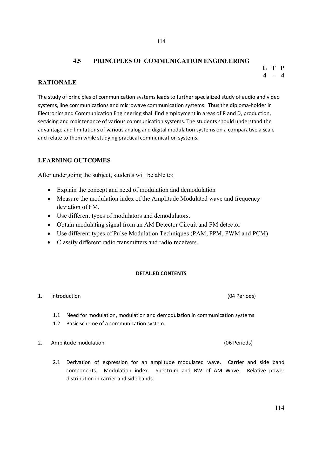 EFFECTIVE FROM JULY 2019-20 - SIX SEMESTER DIPLOMA COURSE IN ELECTRONICS ENGINEERING - Page 120