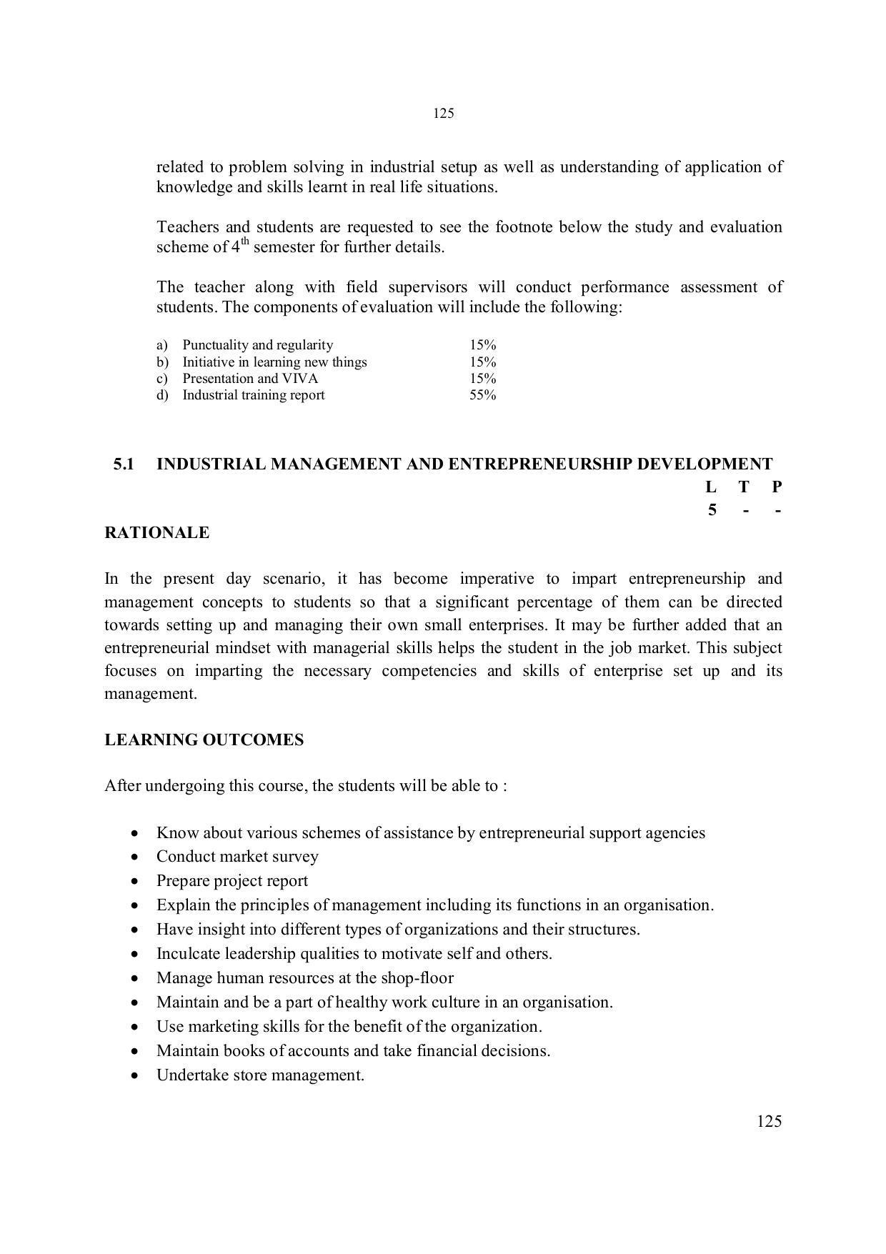 EFFECTIVE FROM JULY 2019-20 - SIX SEMESTER DIPLOMA COURSE IN ELECTRONICS ENGINEERING - Page 131