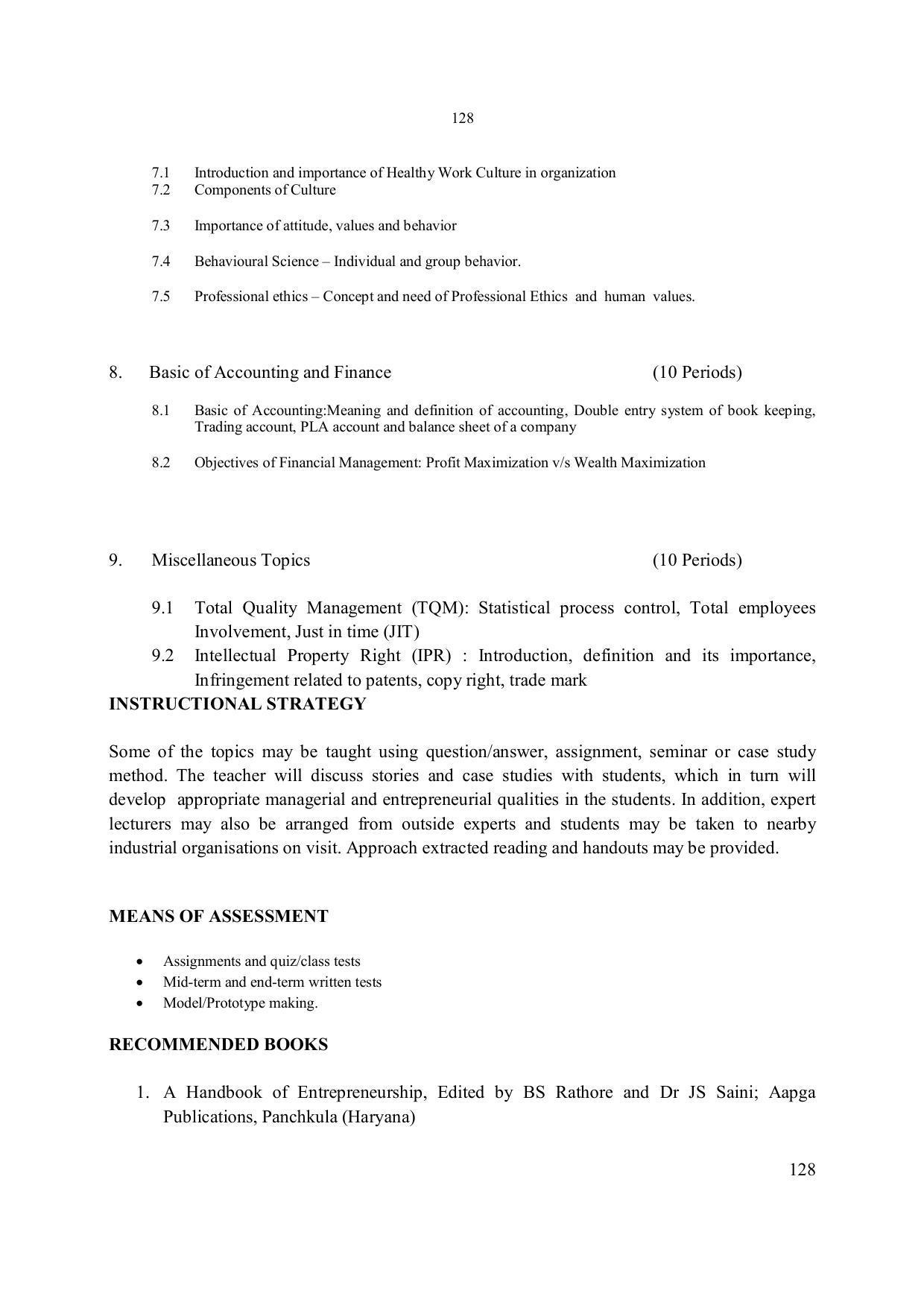 EFFECTIVE FROM JULY 2019-20 - SIX SEMESTER DIPLOMA COURSE IN ELECTRONICS ENGINEERING - Page 134
