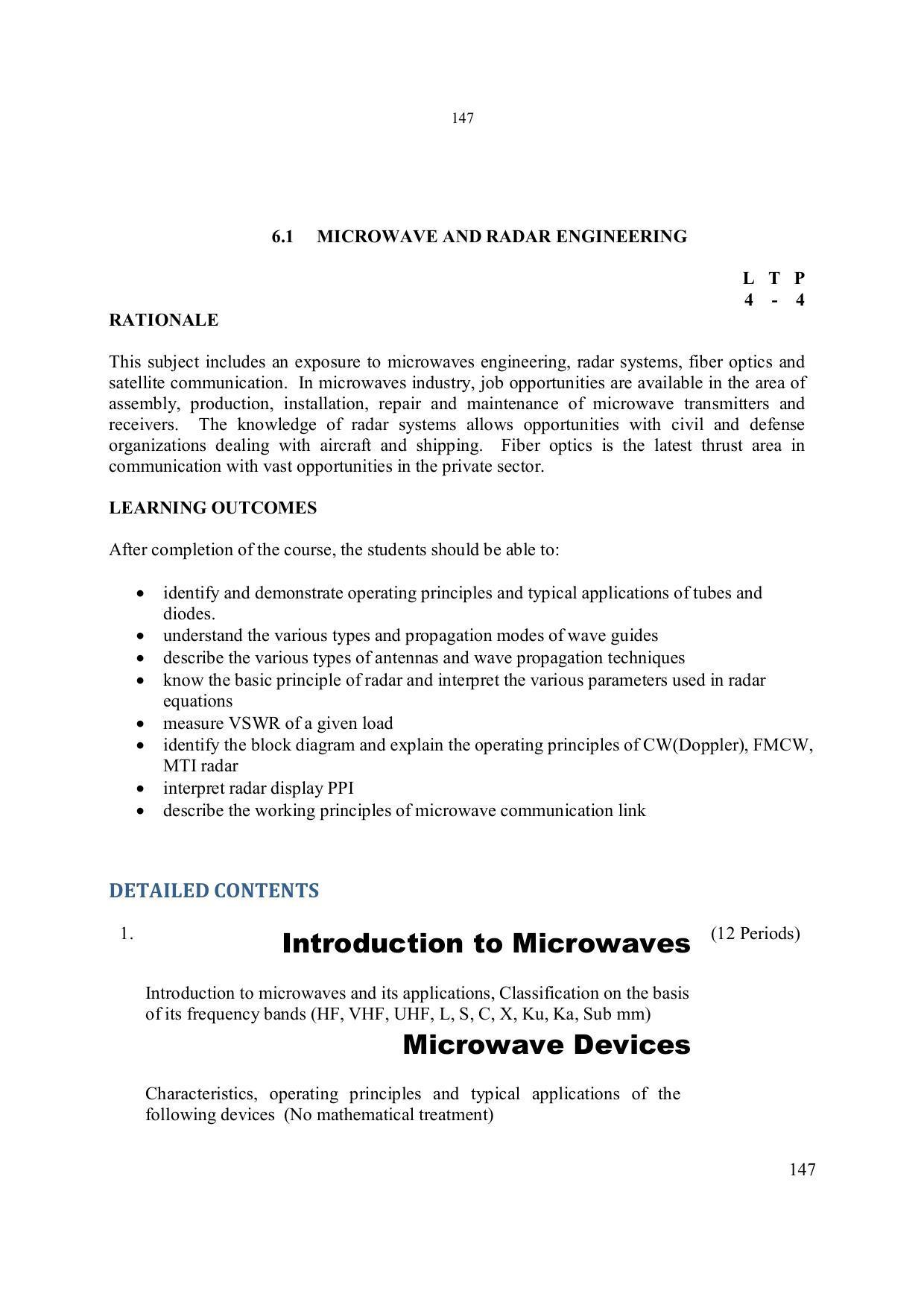 EFFECTIVE FROM JULY 2019-20 - SIX SEMESTER DIPLOMA COURSE IN ELECTRONICS ENGINEERING - Page 153