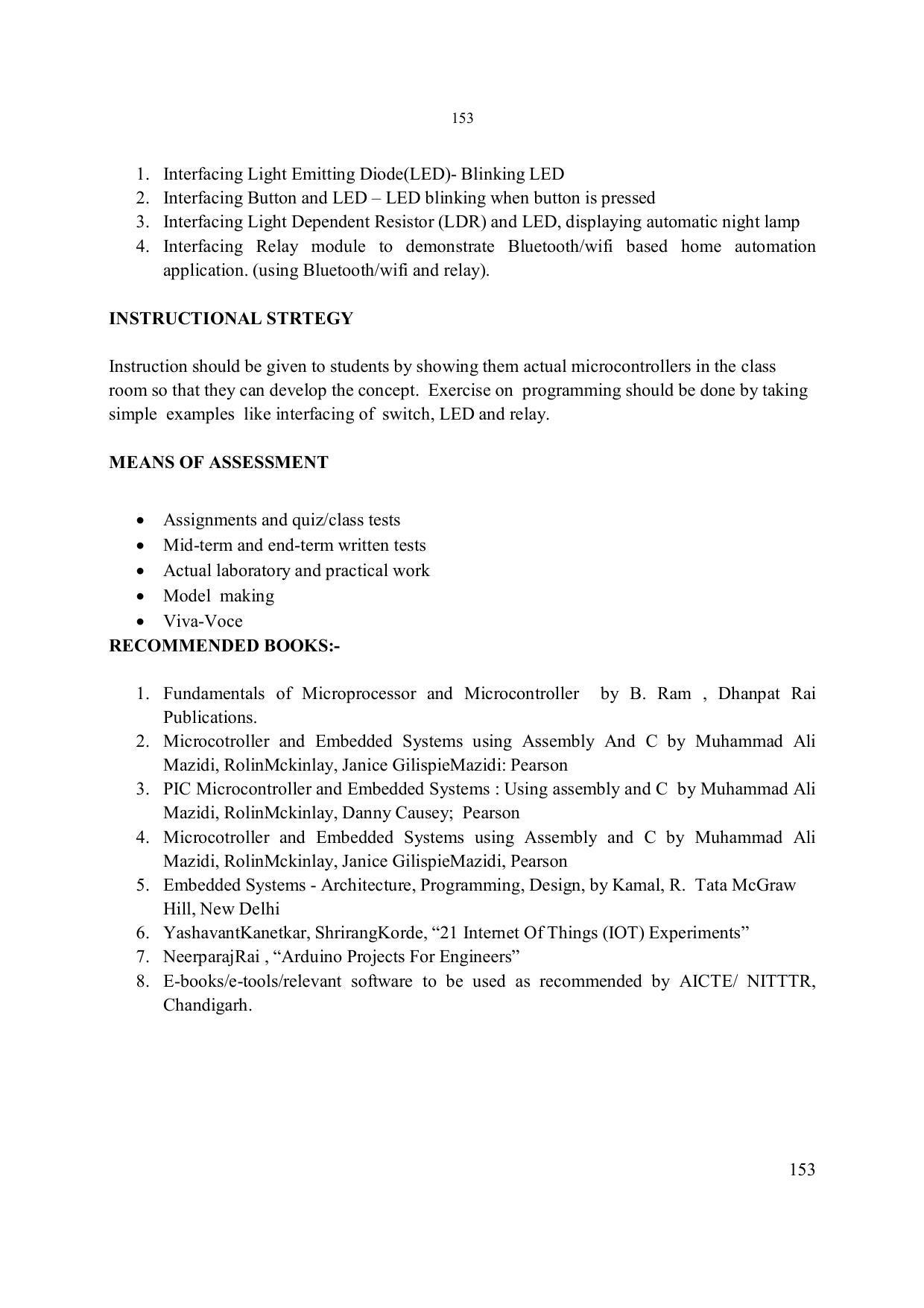 EFFECTIVE FROM JULY 2019-20 - SIX SEMESTER DIPLOMA COURSE IN ELECTRONICS ENGINEERING - Page 159