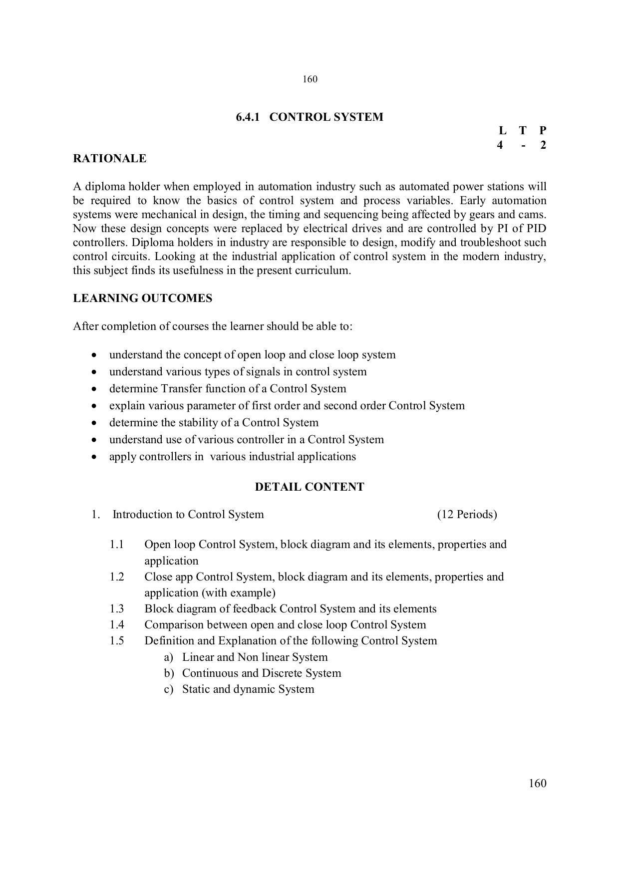EFFECTIVE FROM JULY 2019-20 - SIX SEMESTER DIPLOMA COURSE IN ELECTRONICS ENGINEERING - Page 166