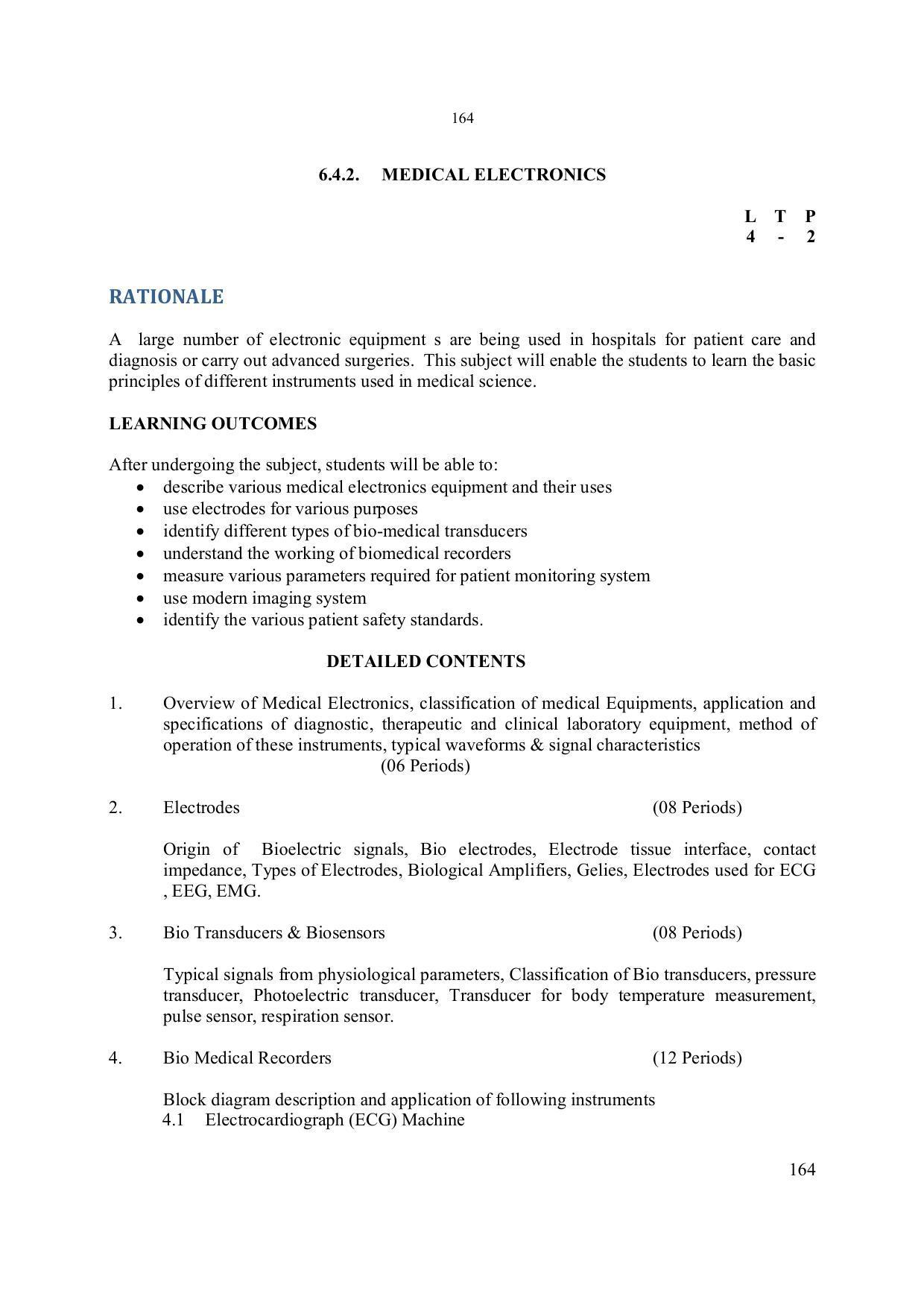 EFFECTIVE FROM JULY 2019-20 - SIX SEMESTER DIPLOMA COURSE IN ELECTRONICS ENGINEERING - Page 170