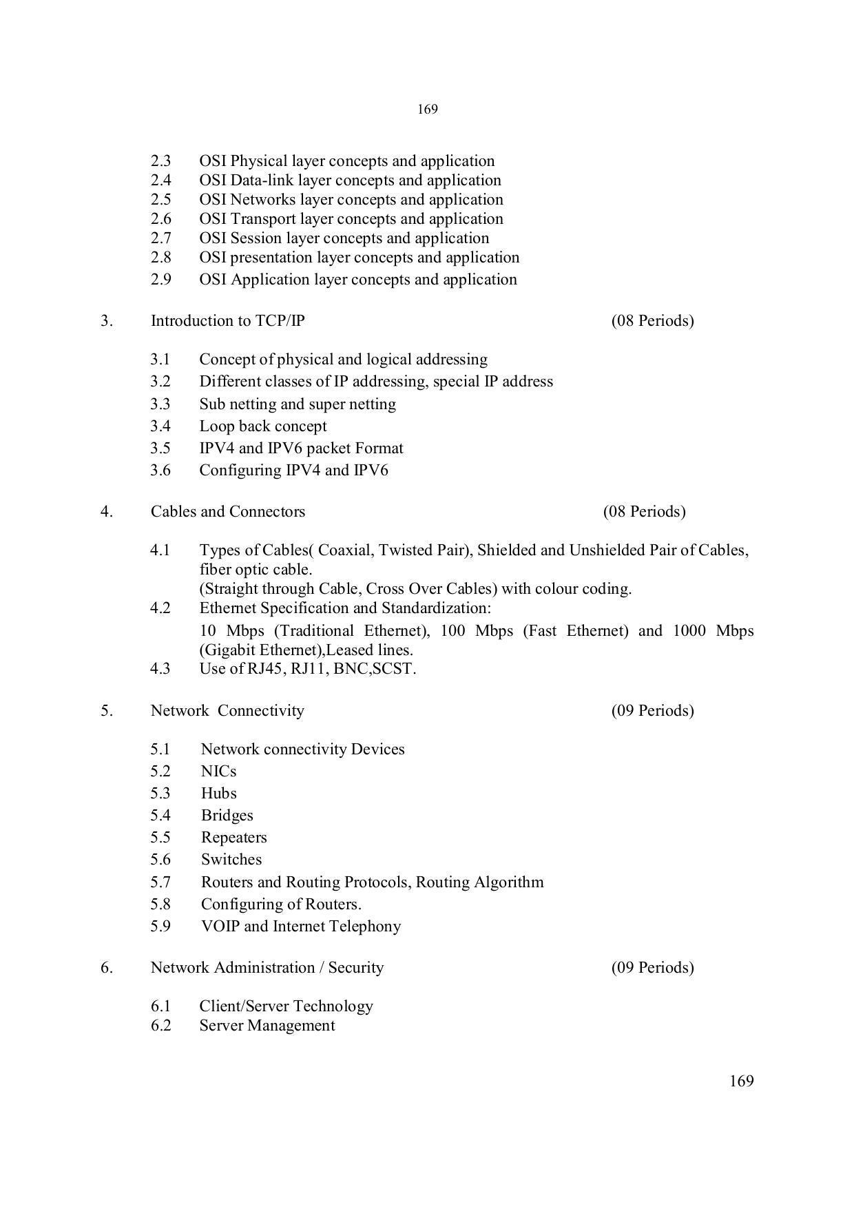 EFFECTIVE FROM JULY 2019-20 - SIX SEMESTER DIPLOMA COURSE IN ELECTRONICS ENGINEERING - Page 175