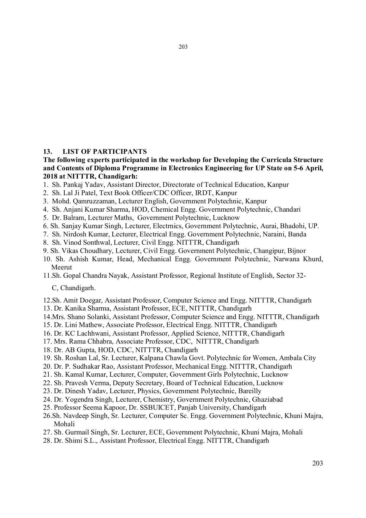 EFFECTIVE FROM JULY 2019-20 - SIX SEMESTER DIPLOMA COURSE IN ELECTRONICS ENGINEERING - Page 209