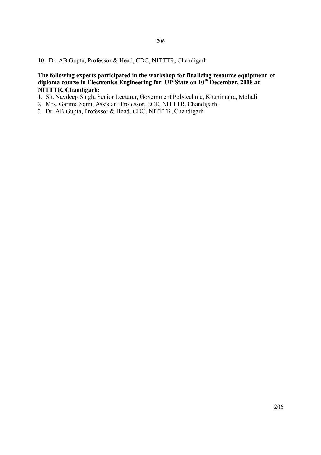 EFFECTIVE FROM JULY 2019-20 - SIX SEMESTER DIPLOMA COURSE IN ELECTRONICS ENGINEERING - Page 212