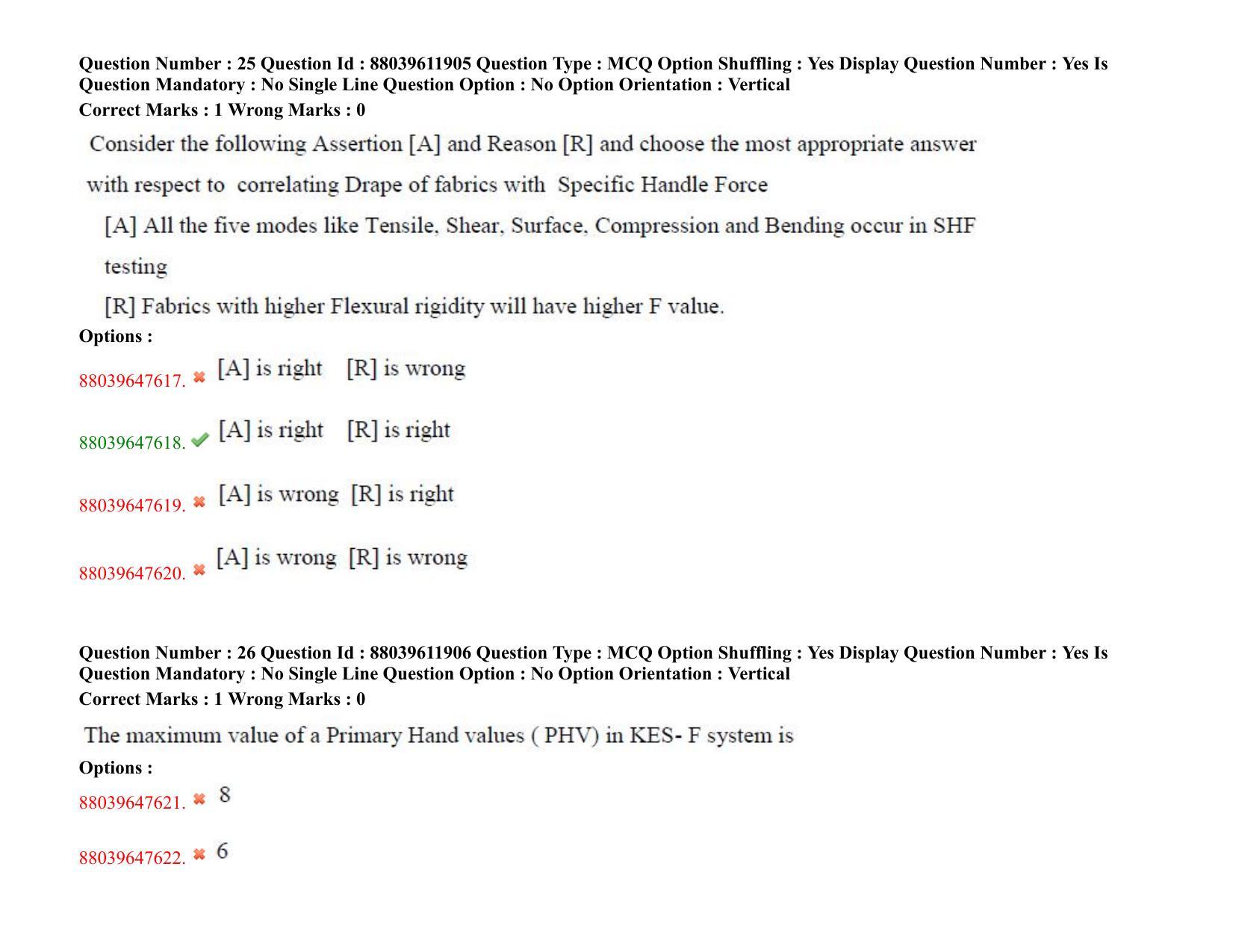 TS PGECET 2020: Textile Technology Question Papers - Page 16