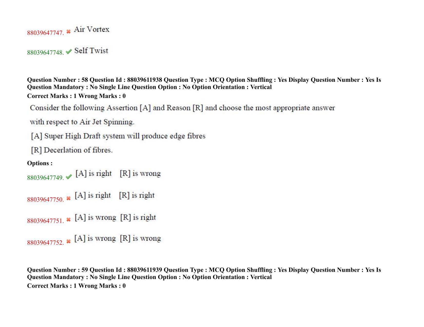 TS PGECET 2020: Textile Technology Question Papers - Page 35