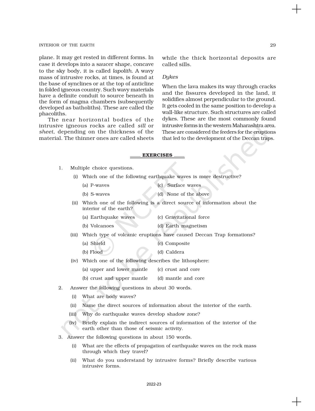 NCERT Book for Class 11 Geography (Part-I) Chapter 3 Interior of the Earth - Page 9