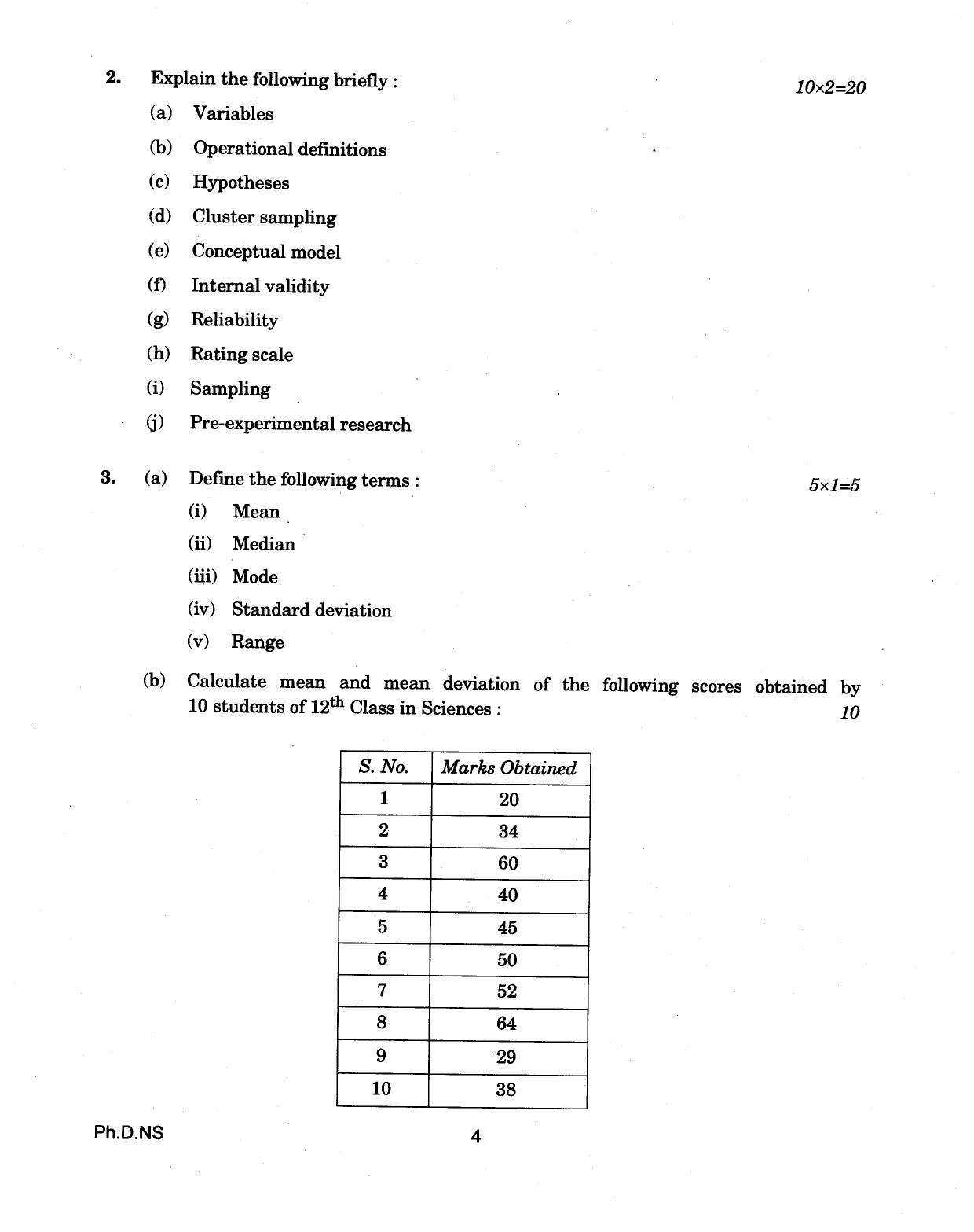 IGNOU PhD Entrance Test Ph.D (Nursing) 2018 Question Paper - Page 4
