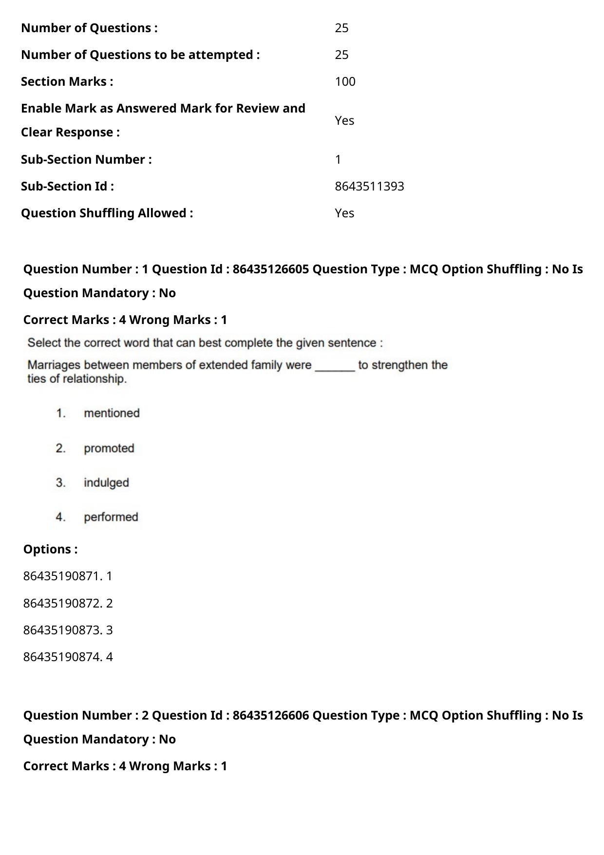 CUET PG 2021 PGQP15 Question Paper - Page 2