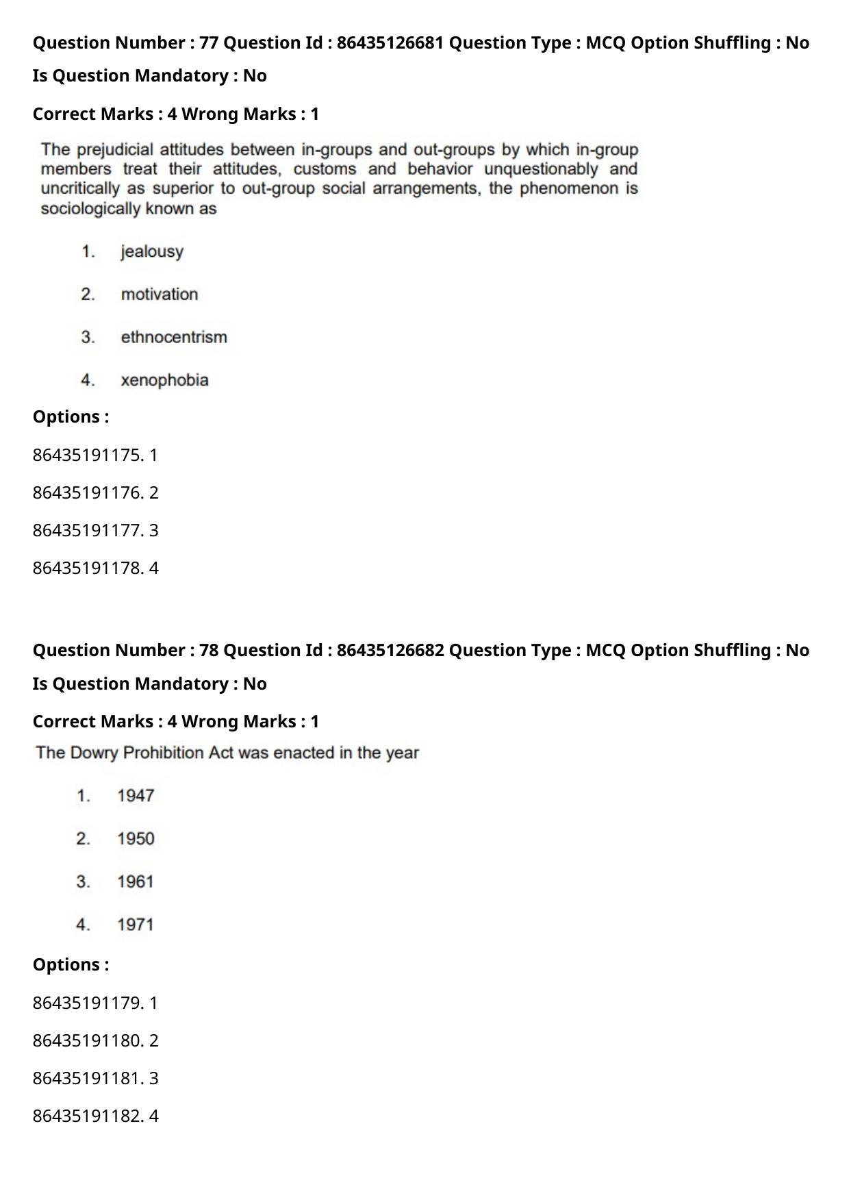 CUET PG 2021 PGQP15 Question Paper - Page 41