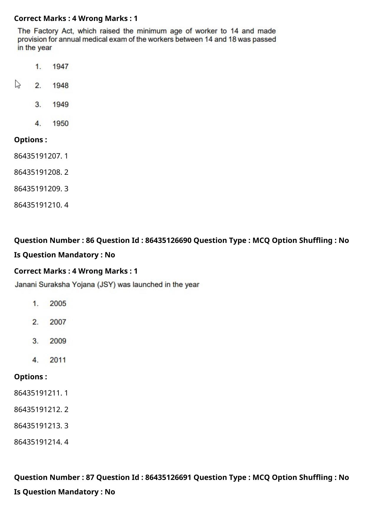 CUET PG 2021 PGQP15 Question Paper - Page 45