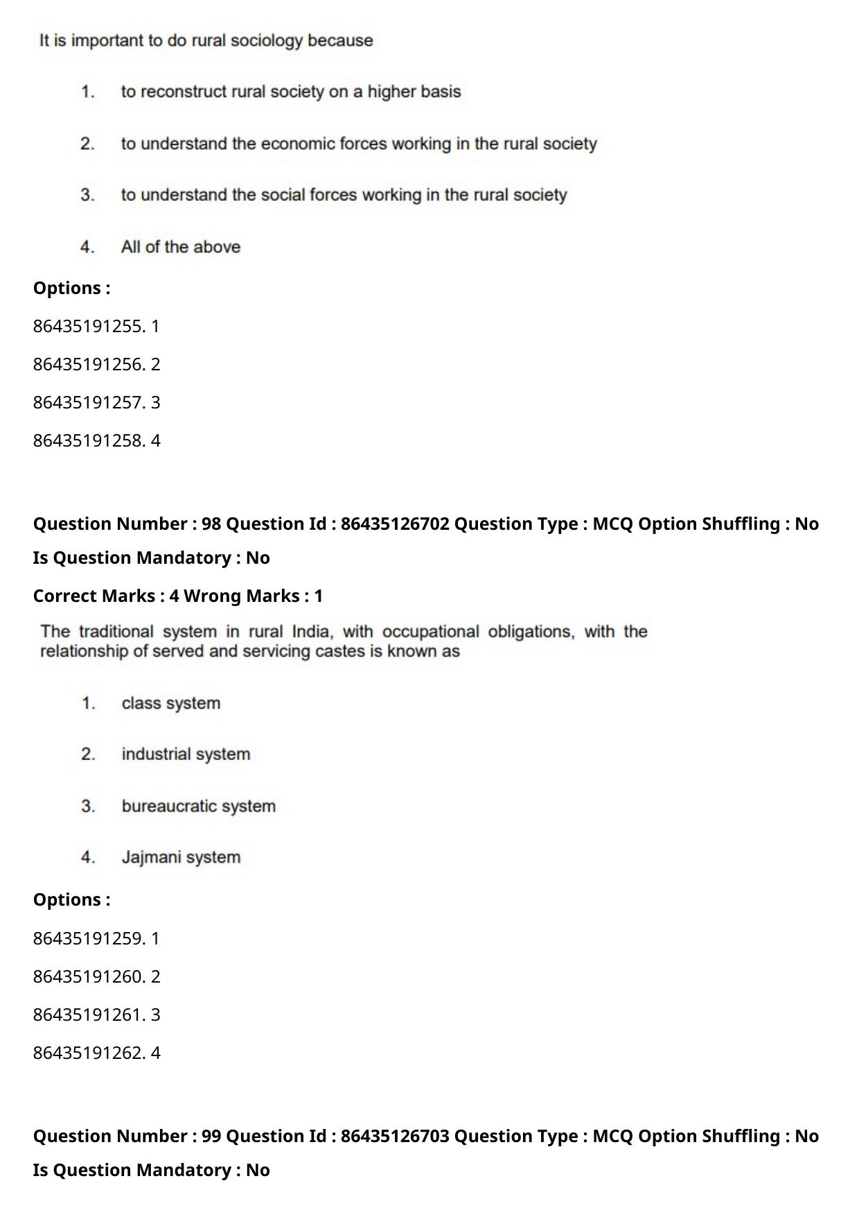 CUET PG 2021 PGQP15 Question Paper - Page 51