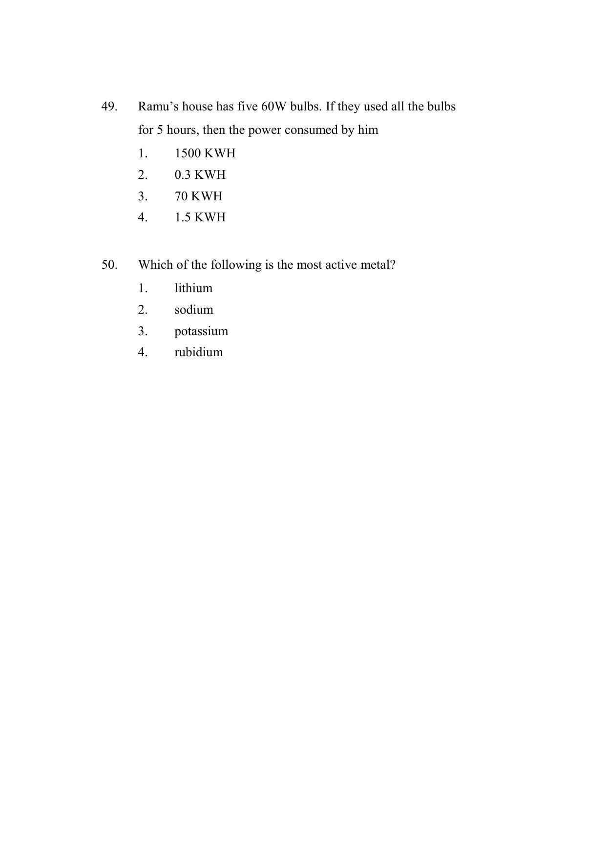 AP DEECET Physical Science (English Medium) 2021 Question Paper - Page 15