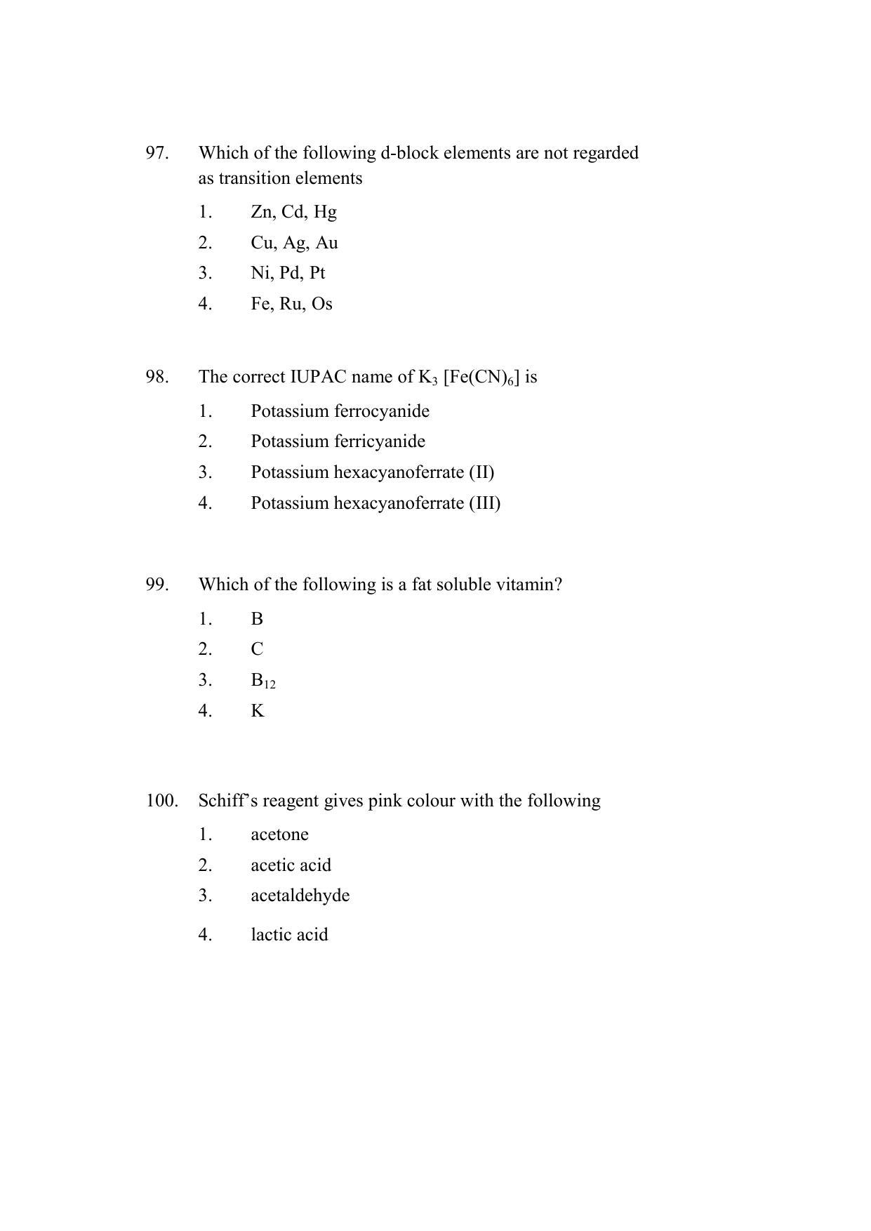 AP DEECET Physical Science (English Medium) 2021 Question Paper - Page 29