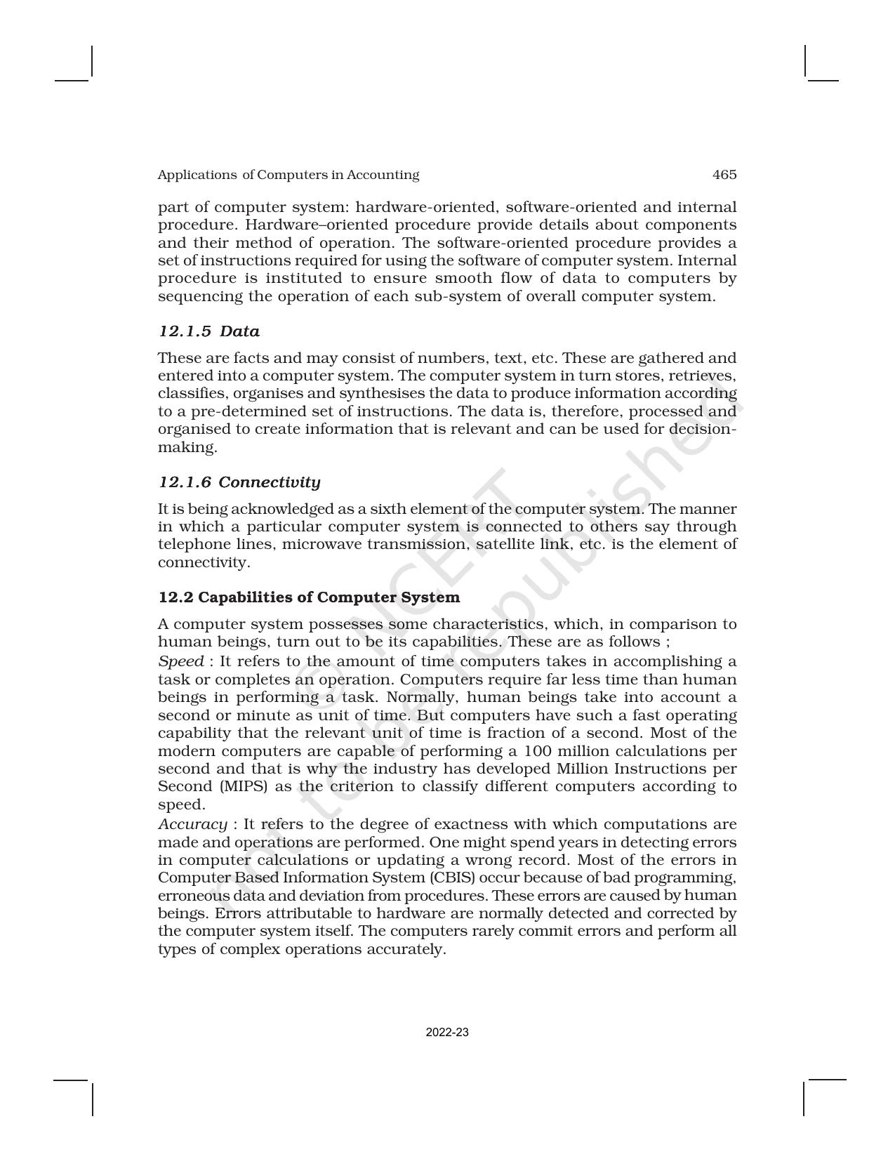 NCERT Book for Class 11 Accountancy (Part-II) Chapter 12 Applications of Computers in Accounting - Page 3