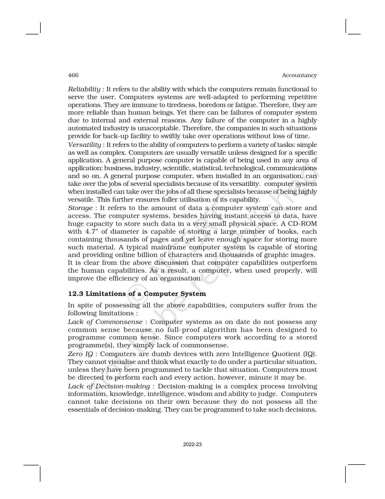 NCERT Book for Class 11 Accountancy (Part-II) Chapter 12 Applications of Computers in Accounting - Page 4