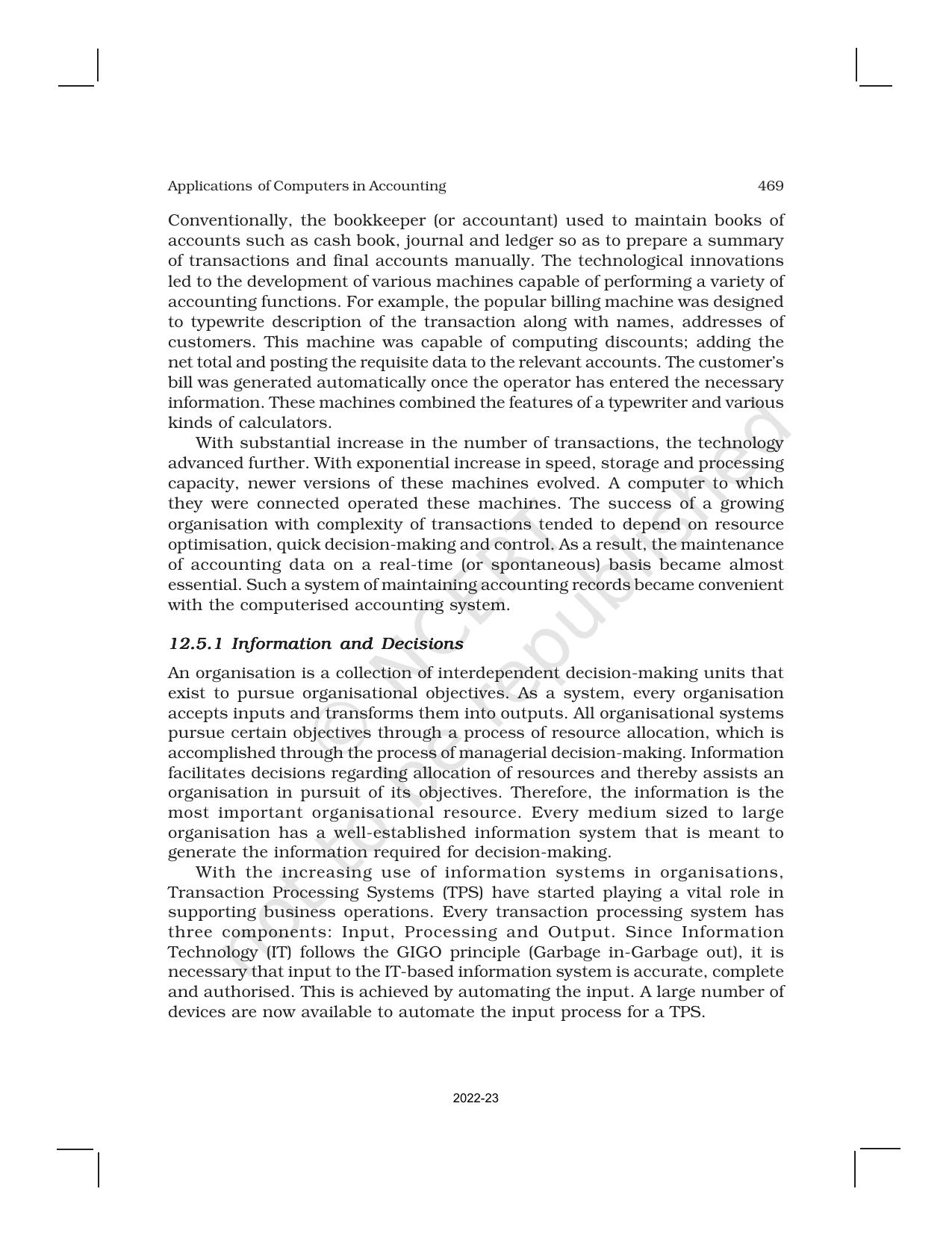 NCERT Book for Class 11 Accountancy (Part-II) Chapter 12 Applications of Computers in Accounting - Page 7