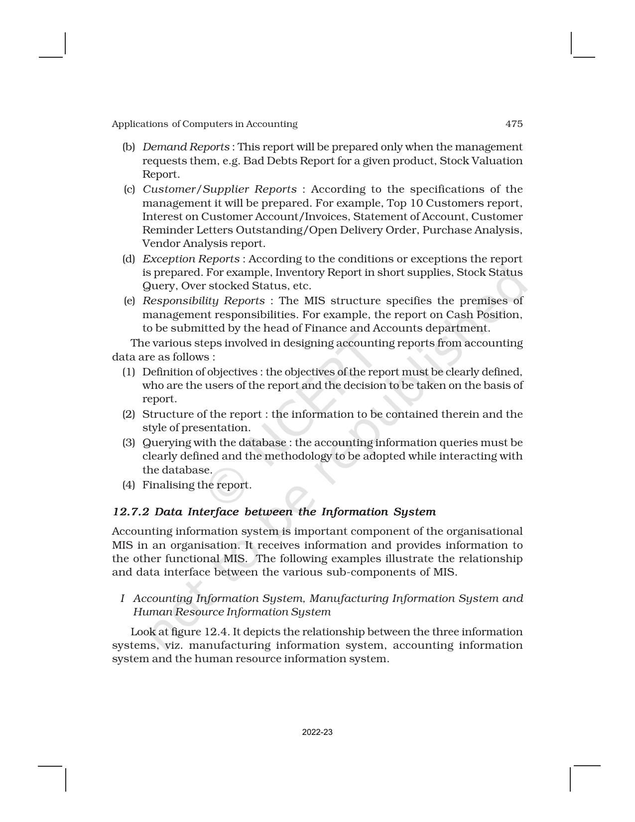 NCERT Book for Class 11 Accountancy (Part-II) Chapter 12 Applications of Computers in Accounting - Page 13