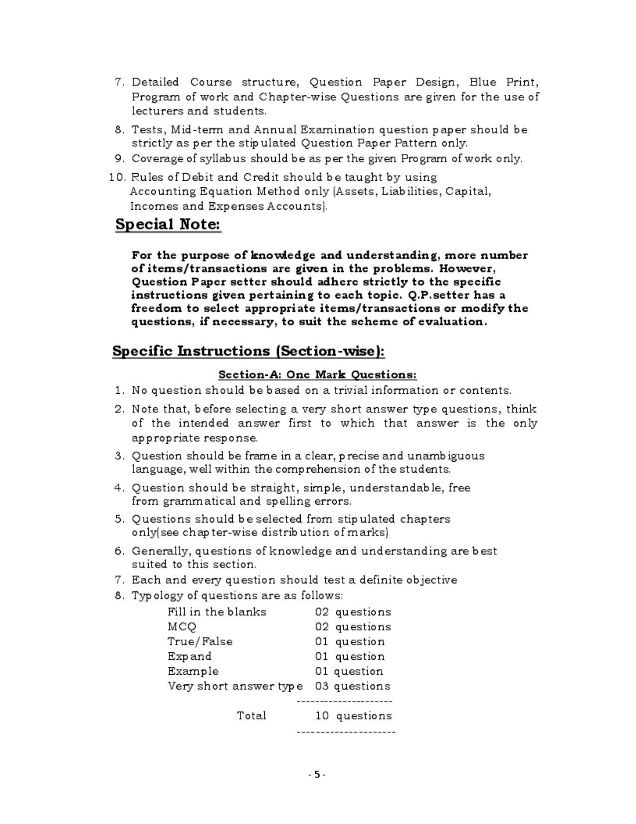 Karnataka 1st PUC Question Bank for Accountancy QB - Page 5