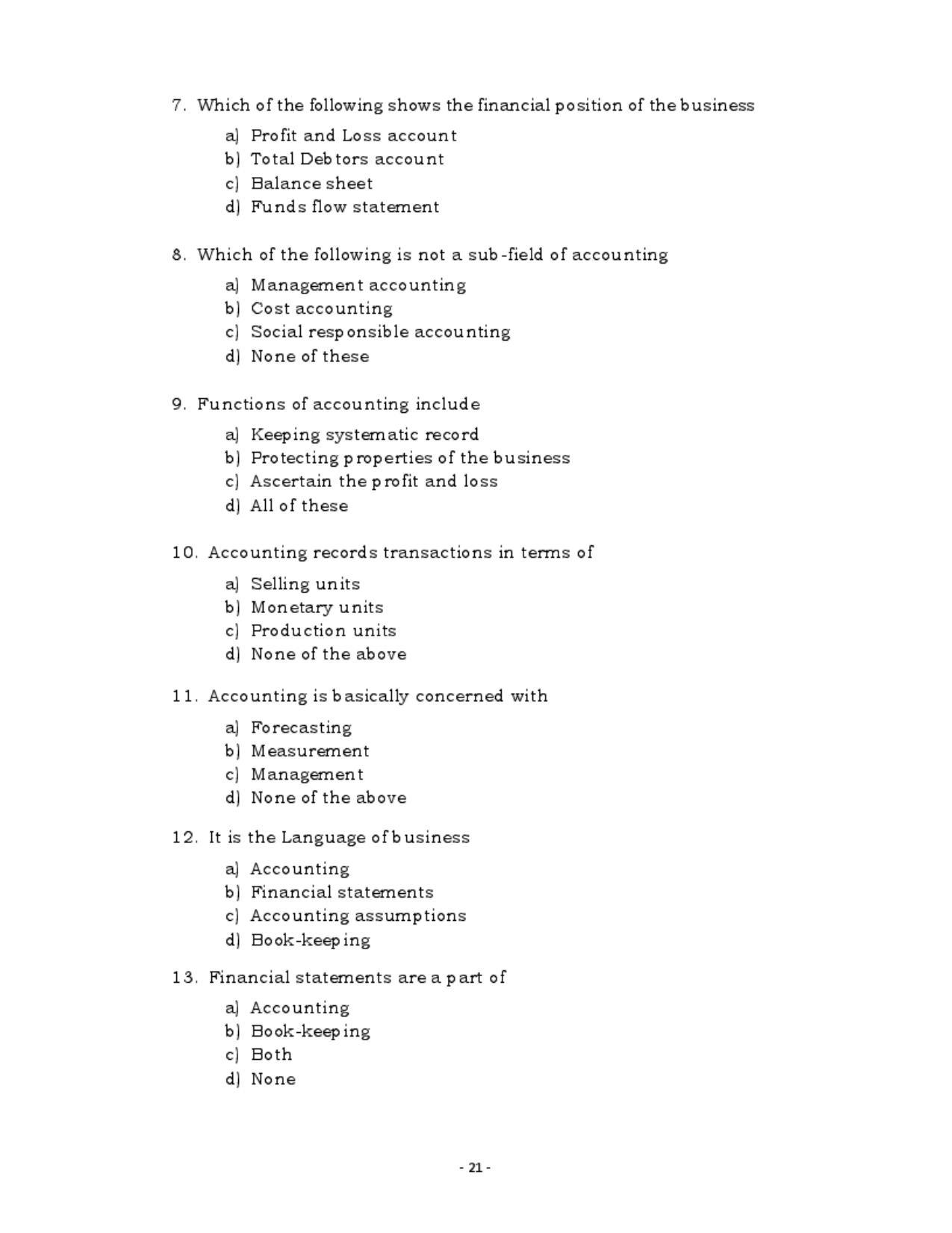 Karnataka 1st PUC Question Bank for Accountancy QB - Page 20