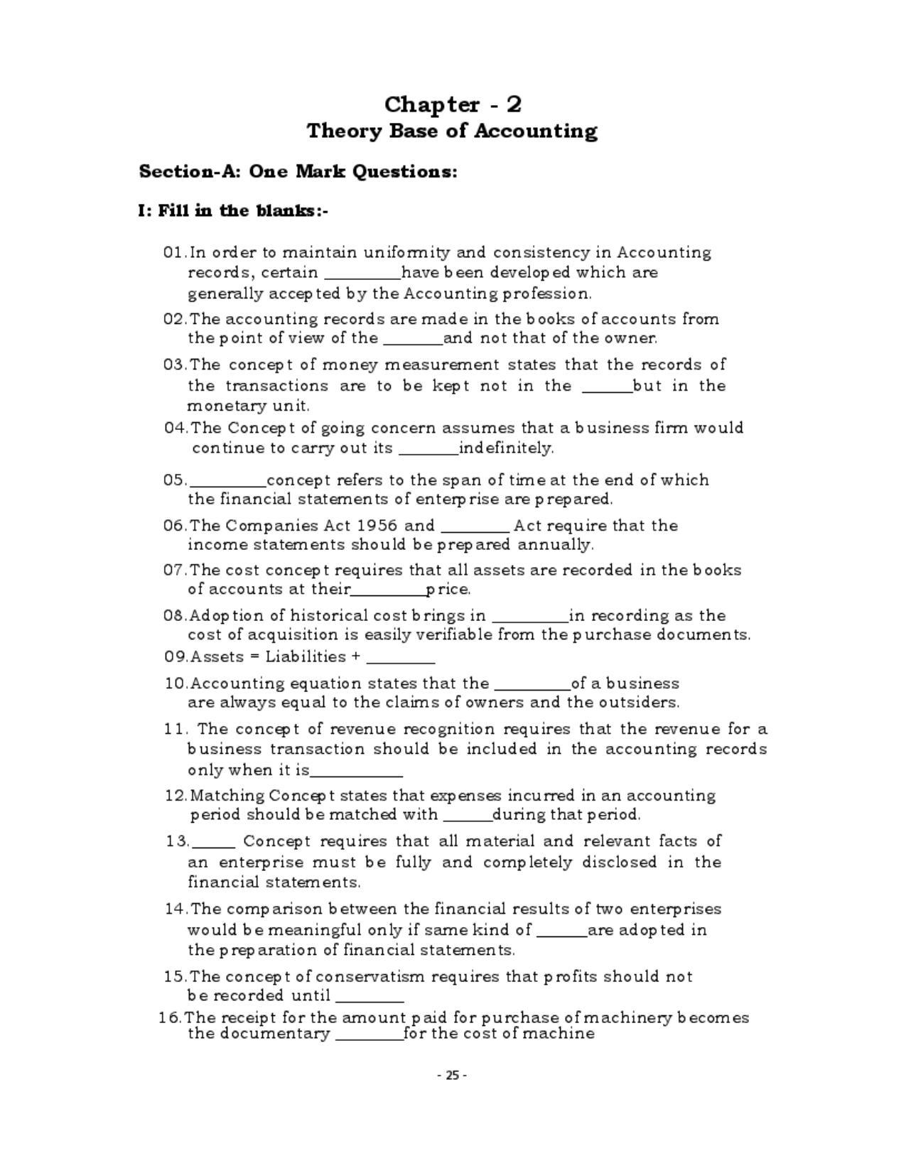 Karnataka 1st PUC Question Bank for Accountancy QB - Page 24