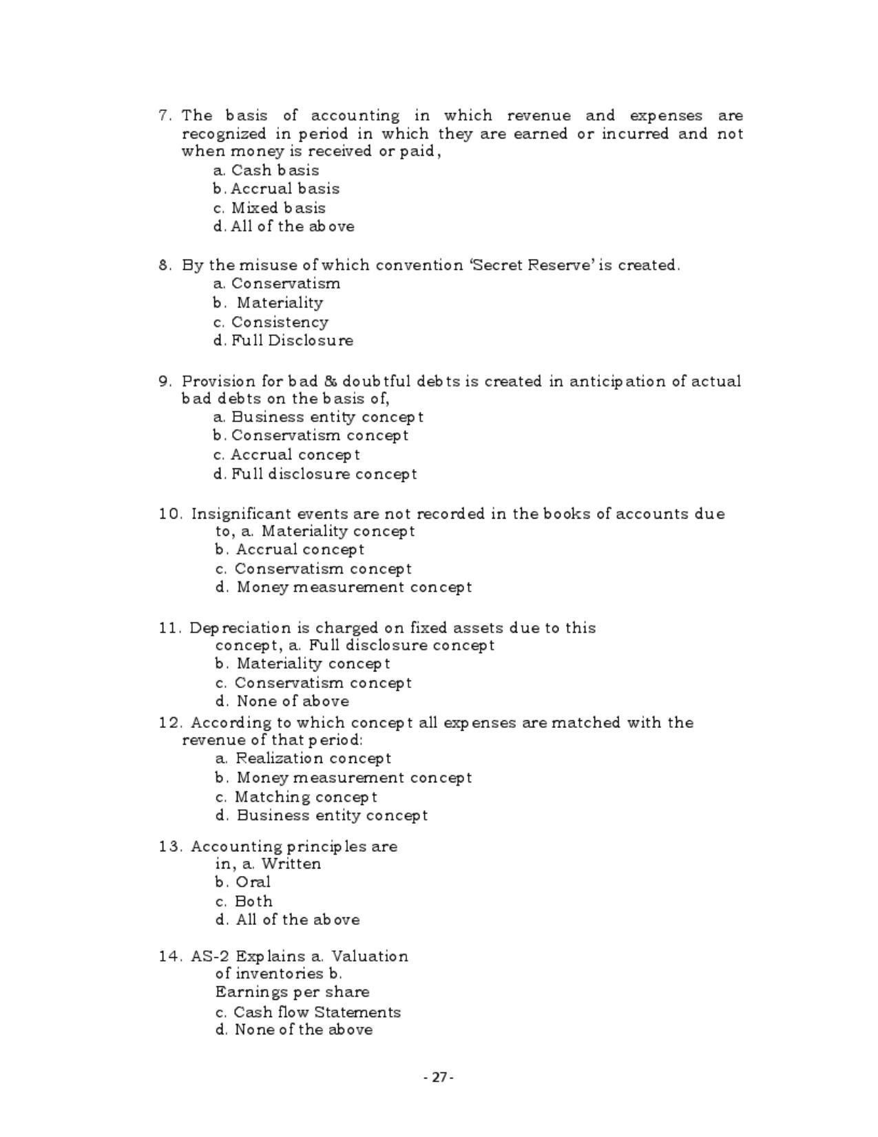 Karnataka 1st PUC Question Bank for Accountancy QB - Page 26
