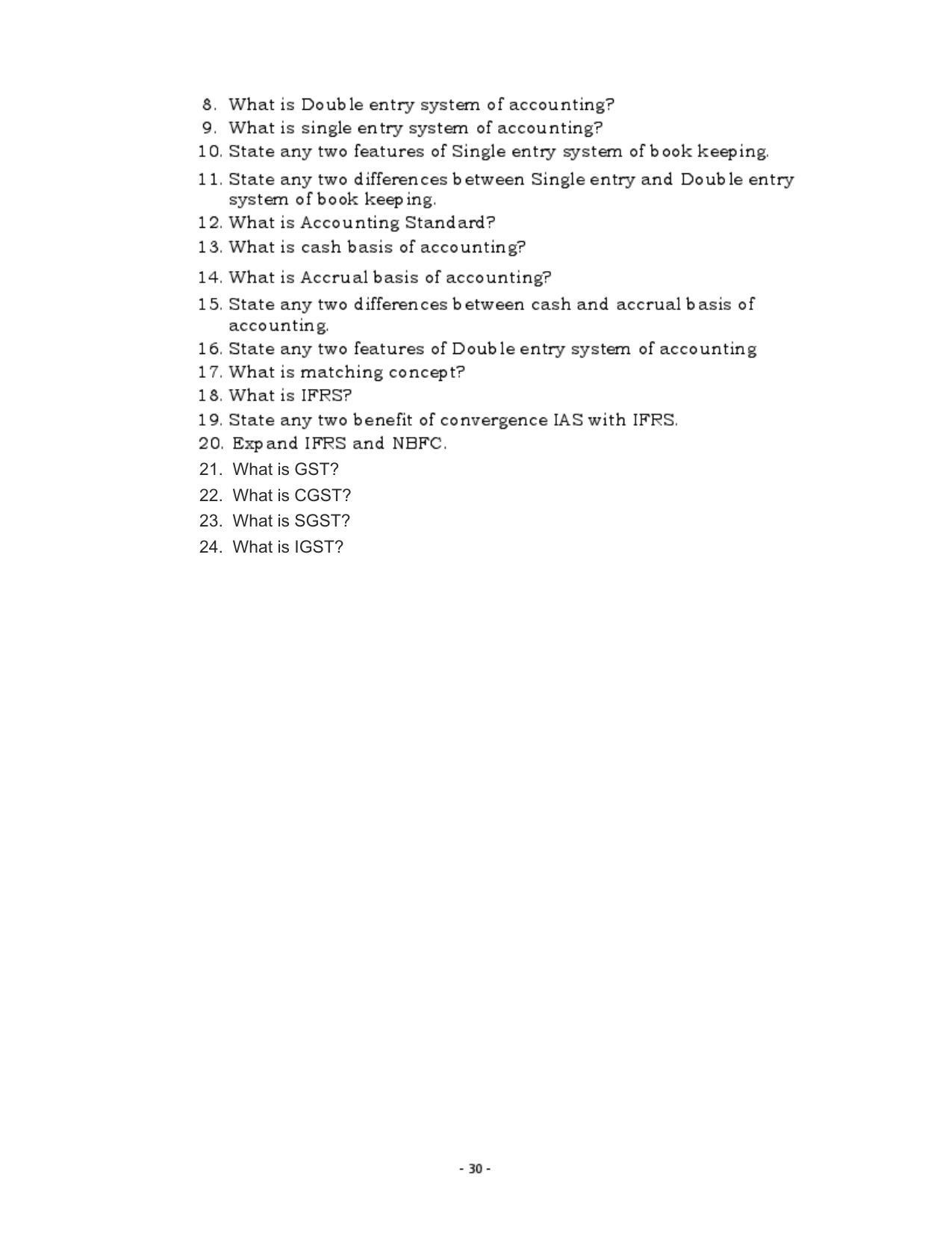 Karnataka 1st PUC Question Bank for Accountancy QB - Page 29