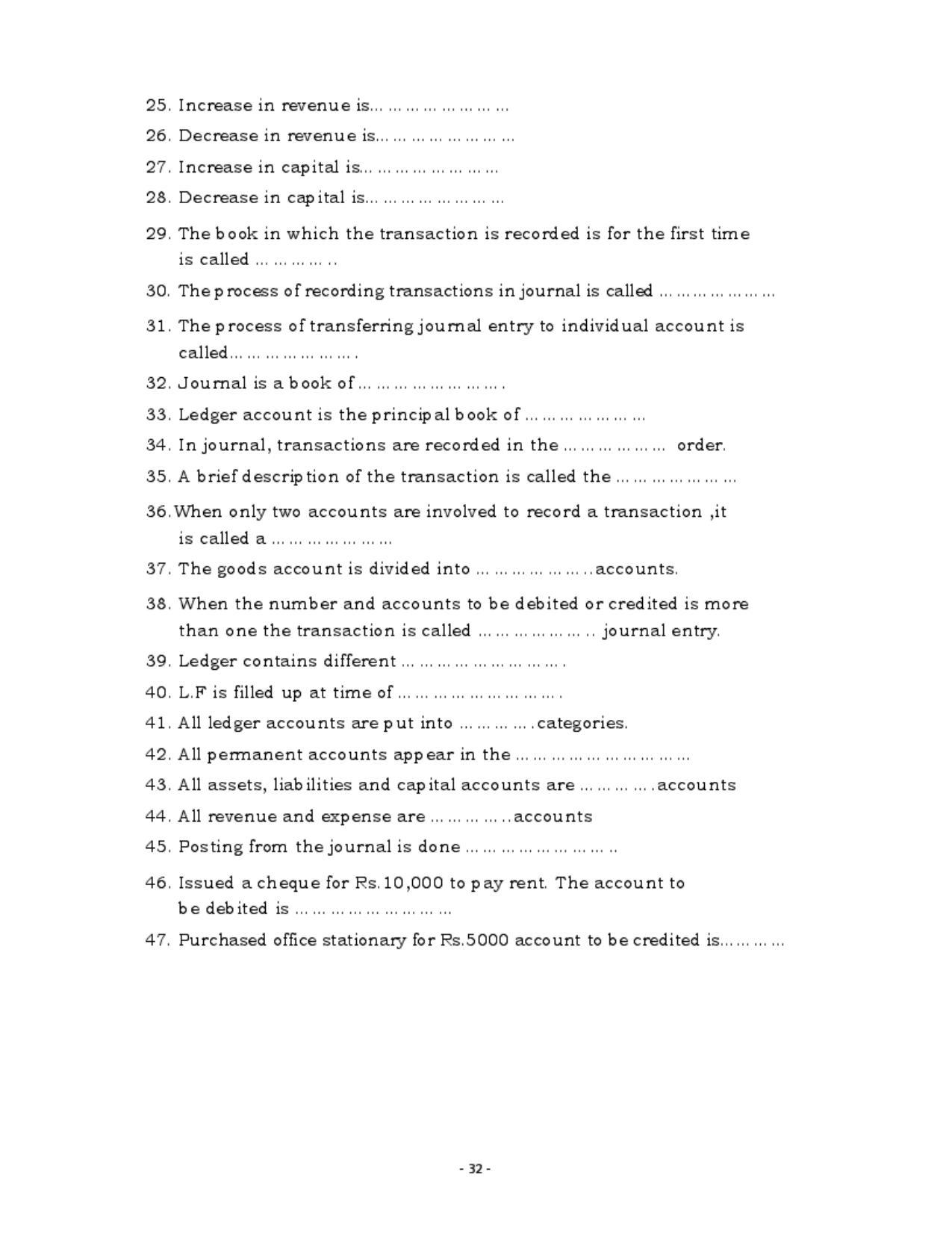 Karnataka 1st PUC Question Bank for Accountancy QB - Page 31
