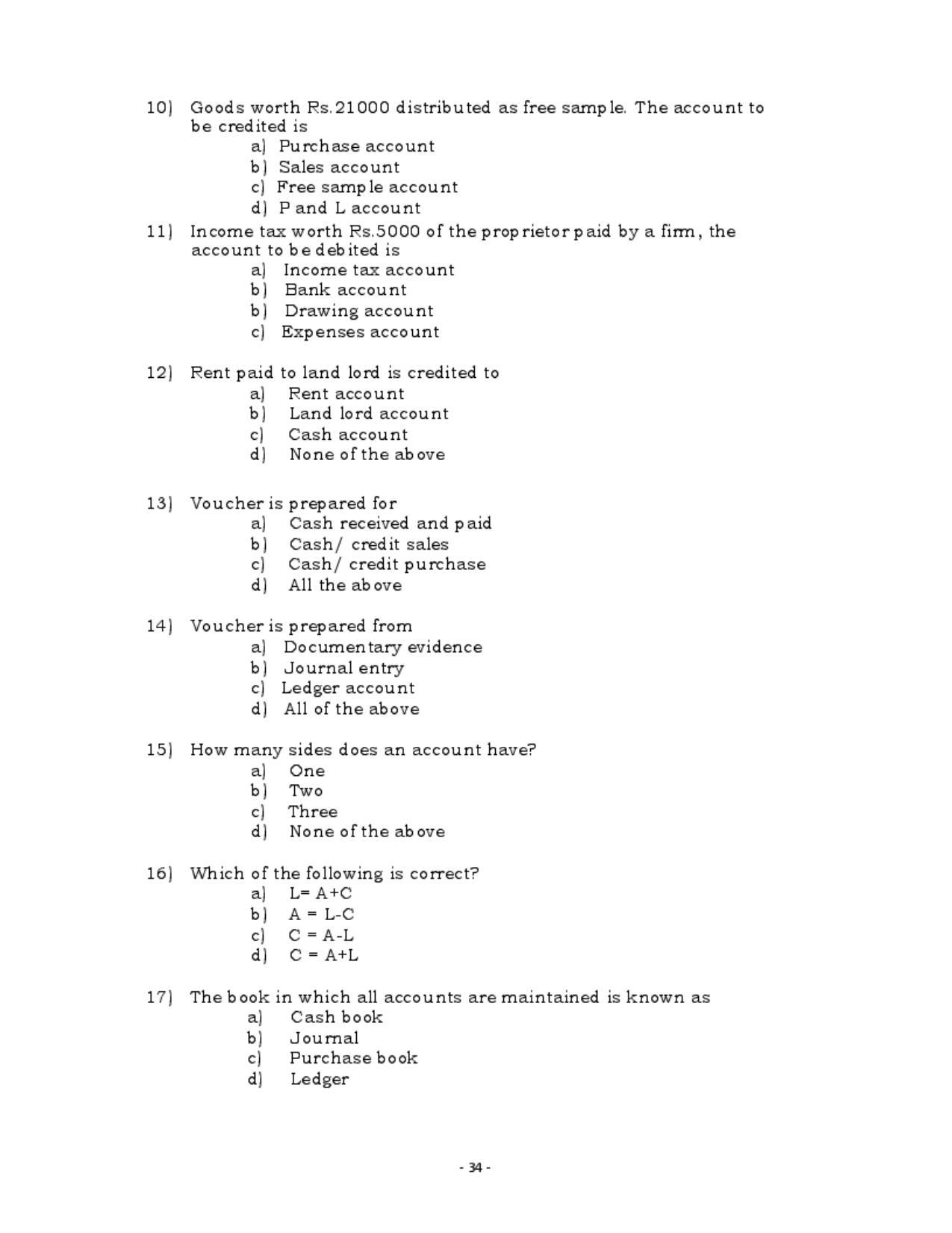 Karnataka 1st PUC Question Bank for Accountancy QB - Page 33