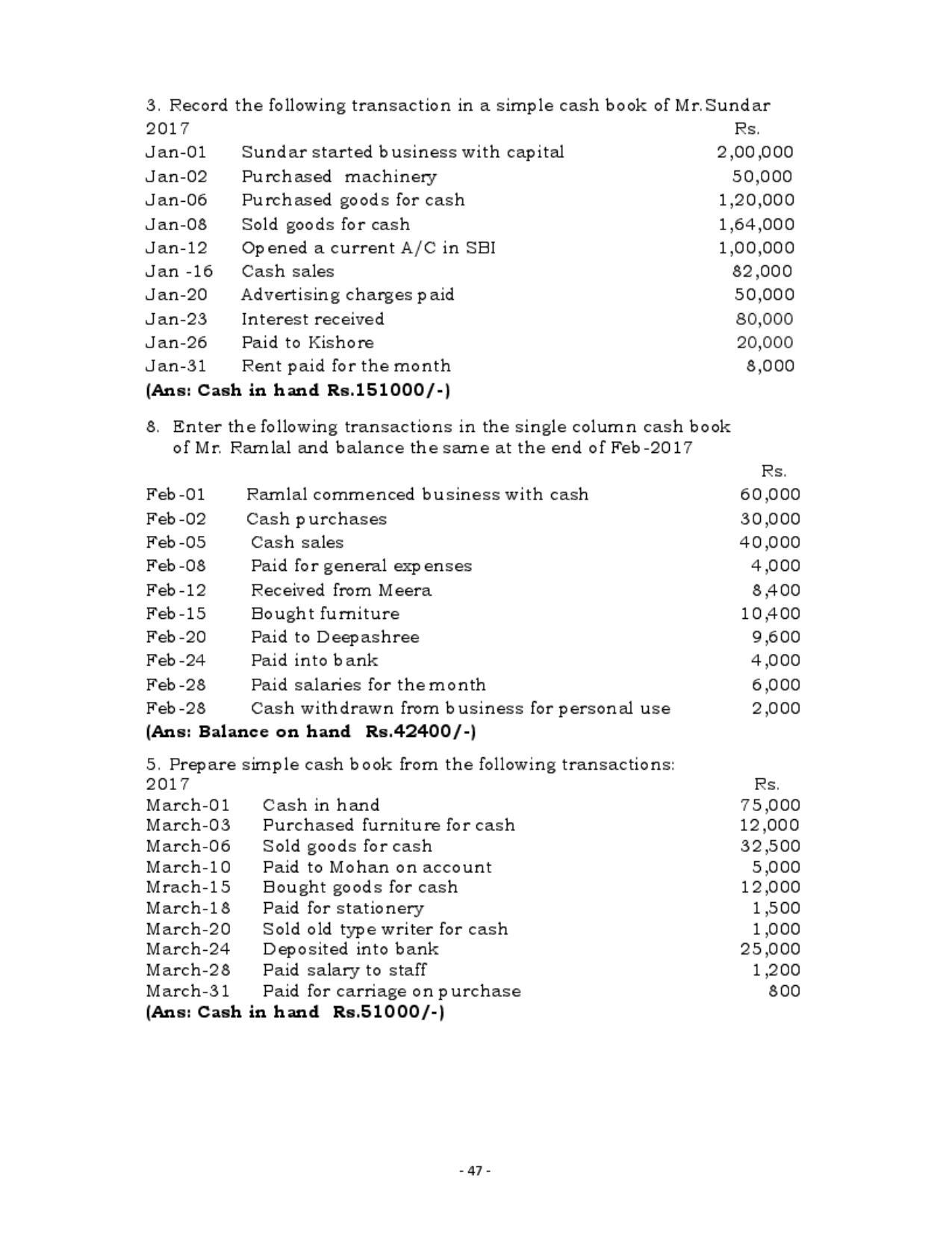 Karnataka 1st PUC Question Bank for Accountancy QB - Page 46
