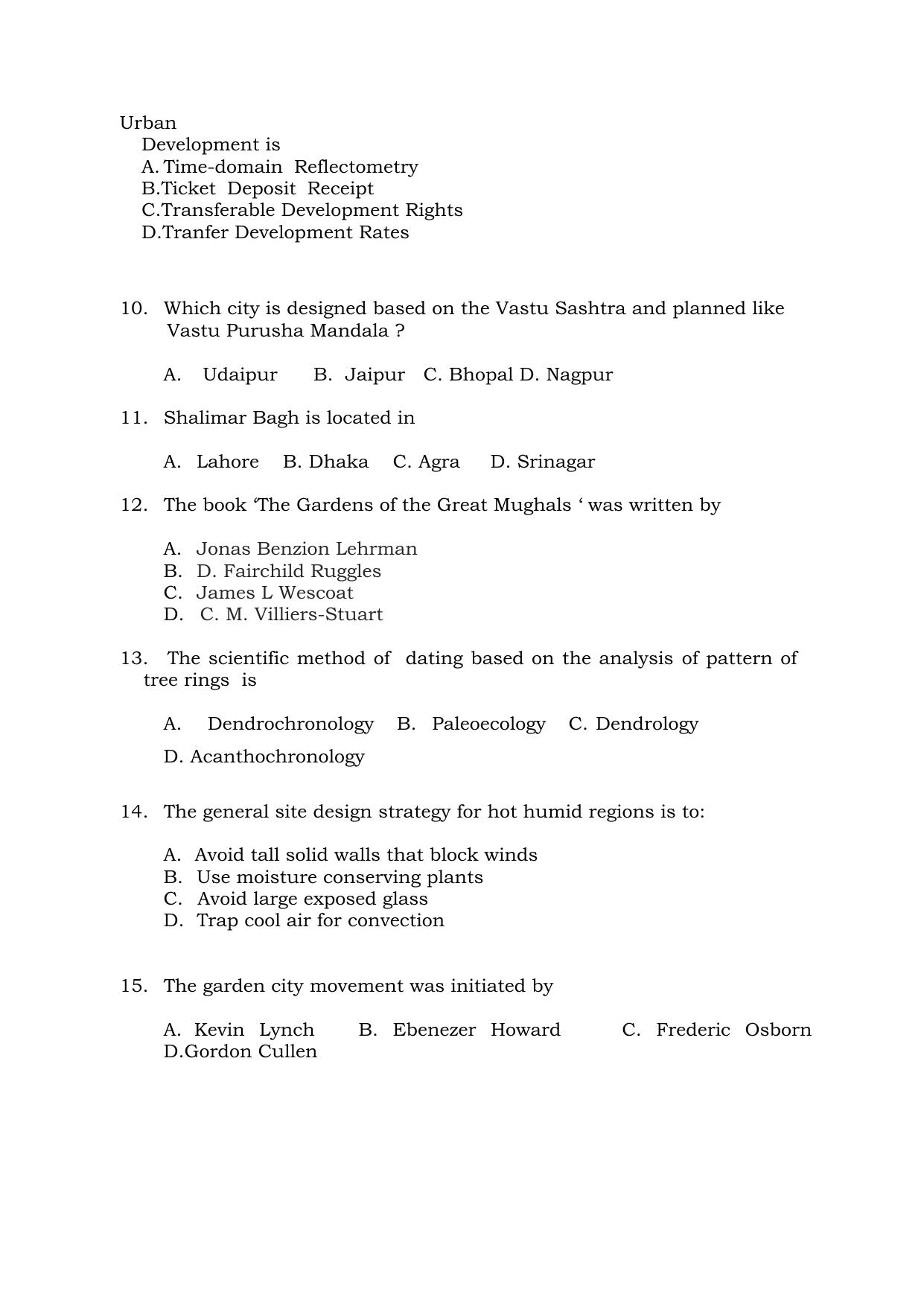 OJEE 2015 M. Plan Question Paper - Page 2