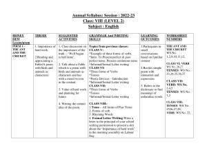 Edudel Class 8 (L-2) English Syllabus