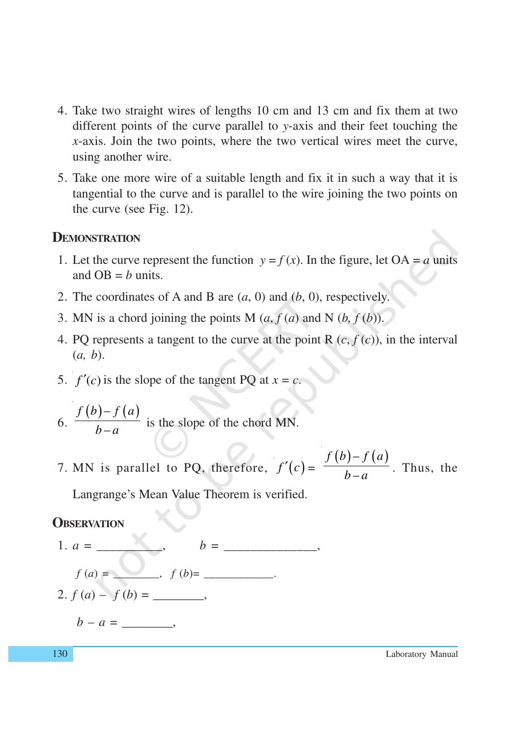 NCERT Laboratory Manuals for Class XII Mathematics - Activities (11- 20) - Page 4