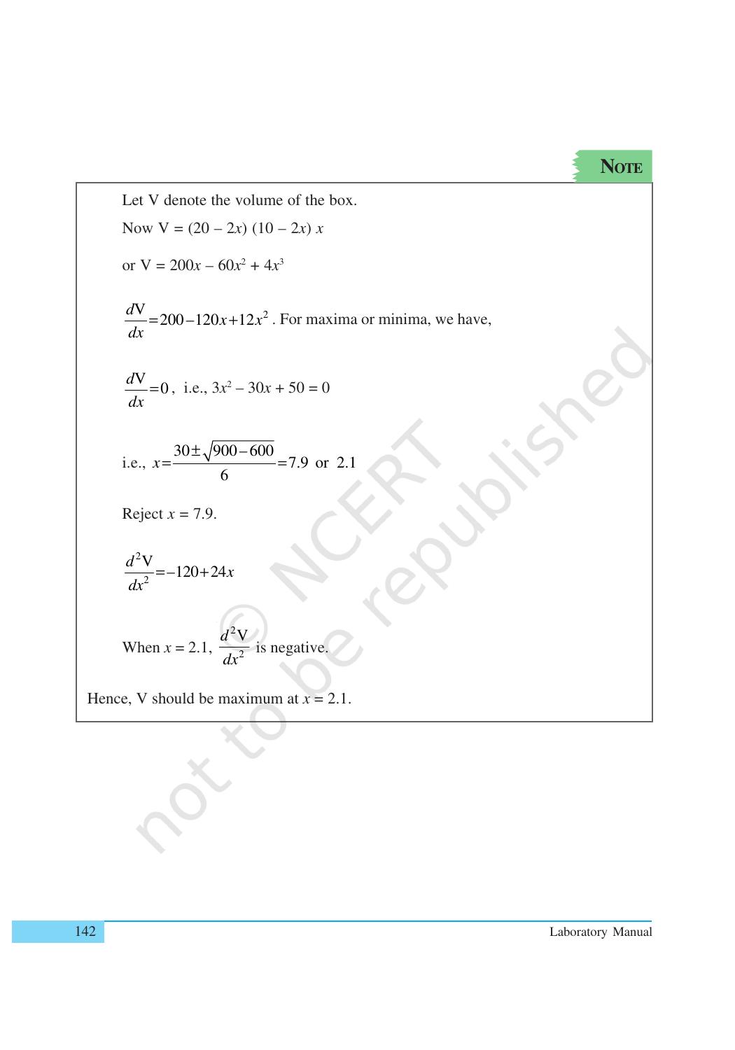 NCERT Laboratory Manuals for Class XII Mathematics - Activities (11- 20) - Page 16