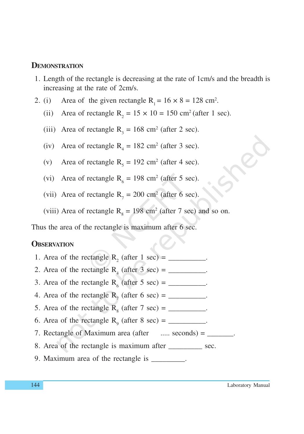 NCERT Laboratory Manuals for Class XII Mathematics - Activities (11- 20) - Page 18